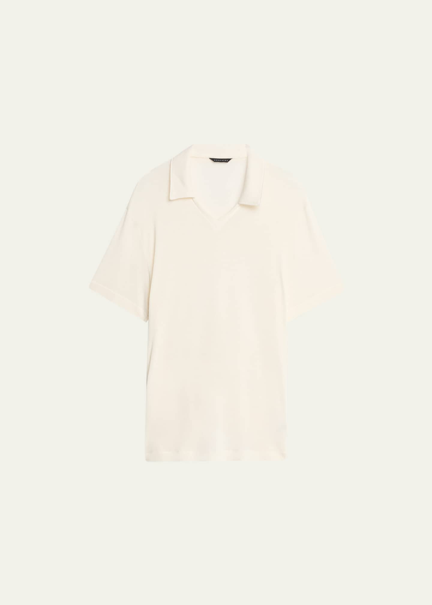 monfrere Men's Solid Gauze Polo Shirt Bergdorf Goodman