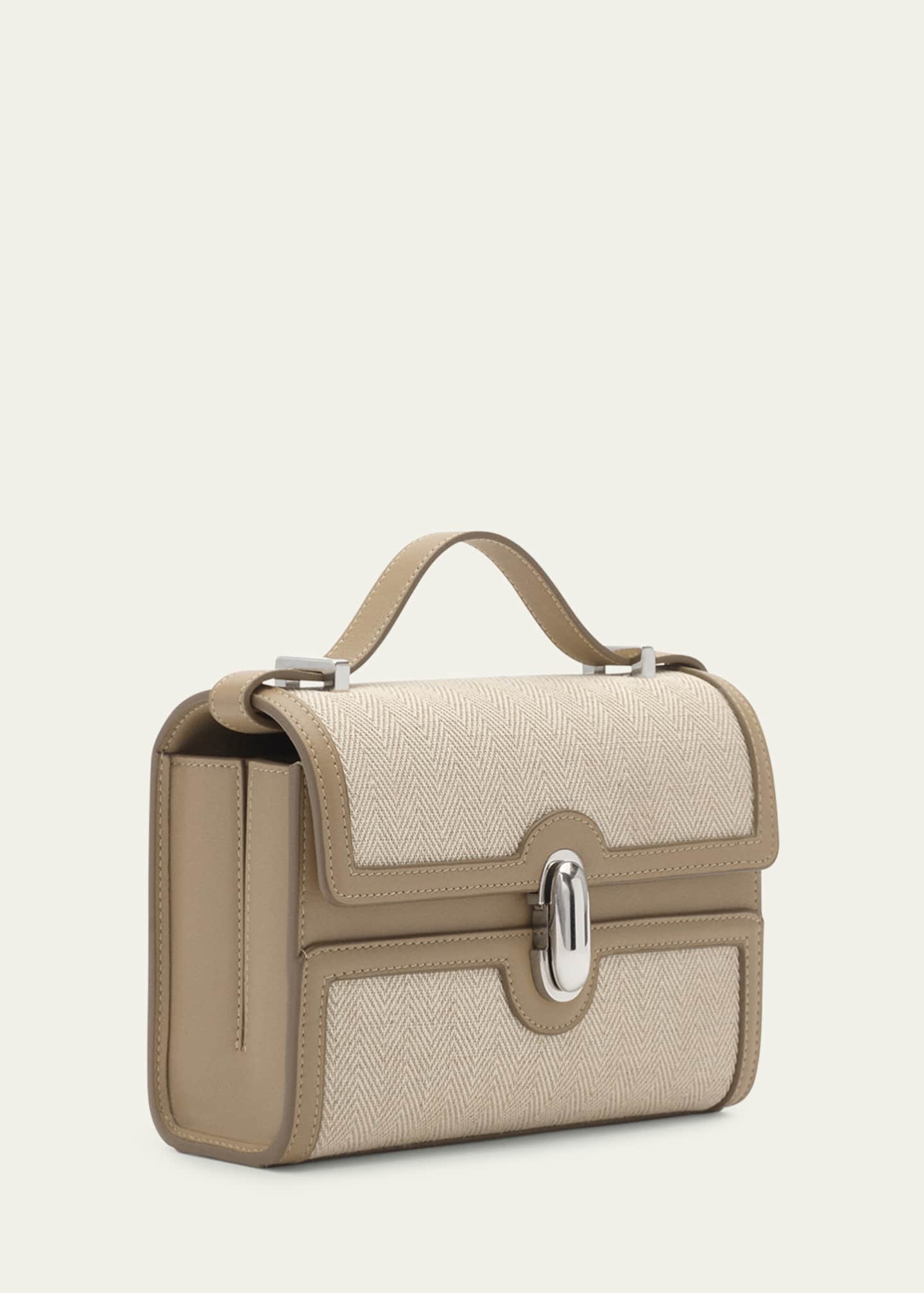 Savette Symmetry 19 Leather Top-Handle Bag Image 3 of 5