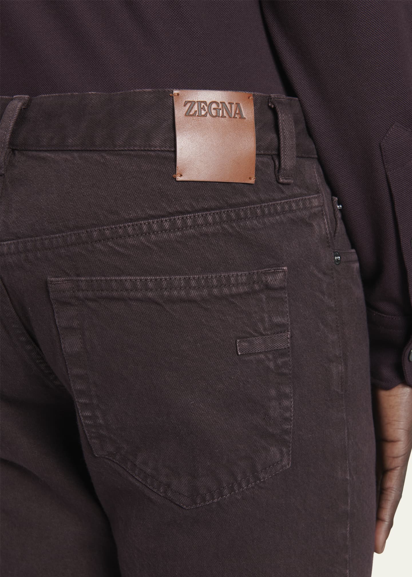 ZEGNA Men's Marble Denim Slim 5Pocket Pants Bergdorf Goodman