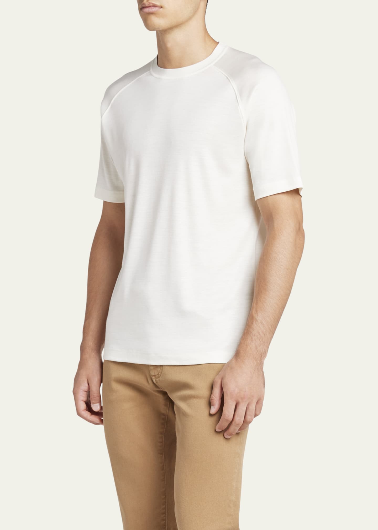 【本日特価】 High Men's ZEGNA Performance T-Shirt Crewneck Wool レディースウェア