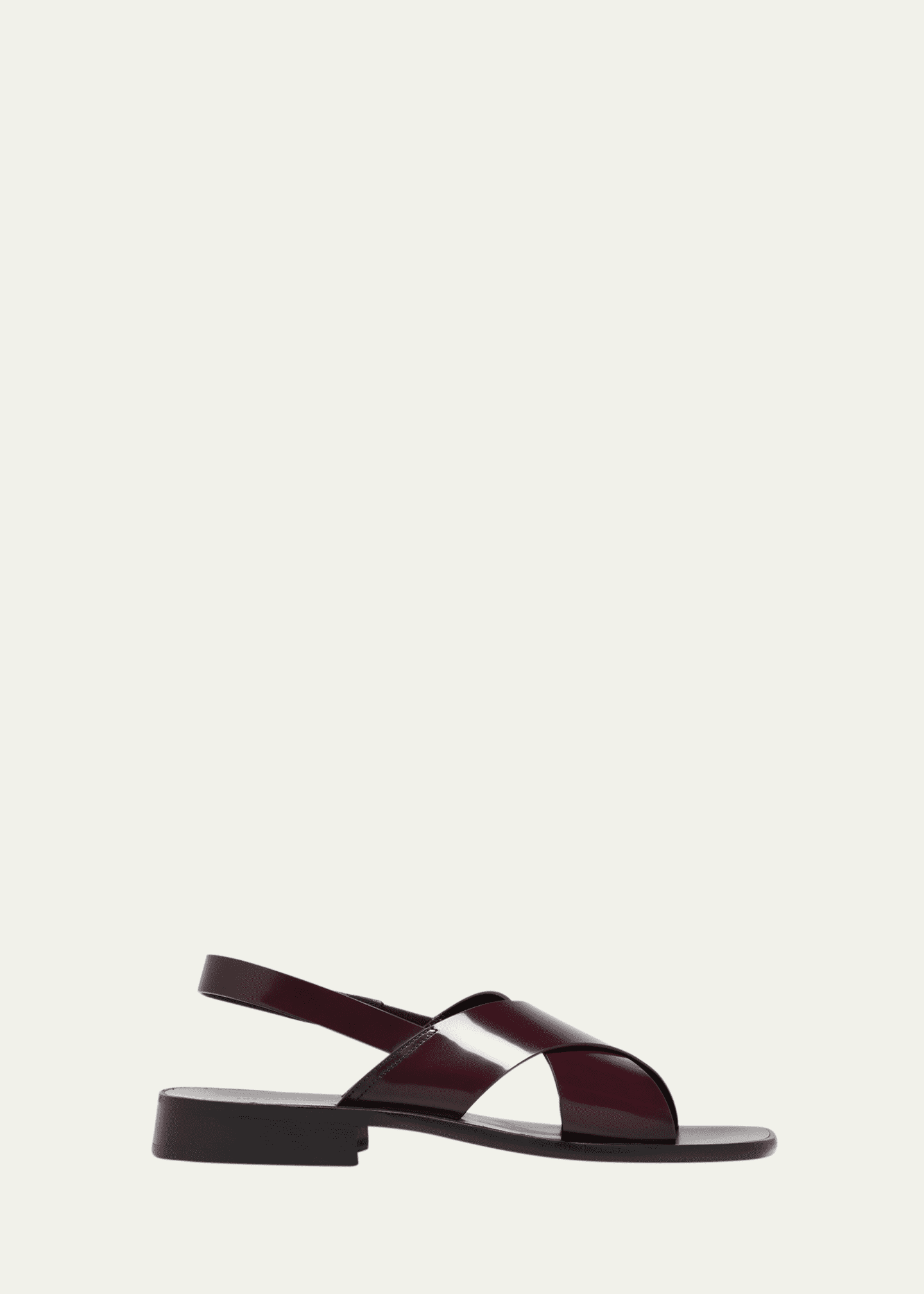 THE ROW Mensy Calfskin Crisscross Slingback Sandals - Bergdorf Goodman
