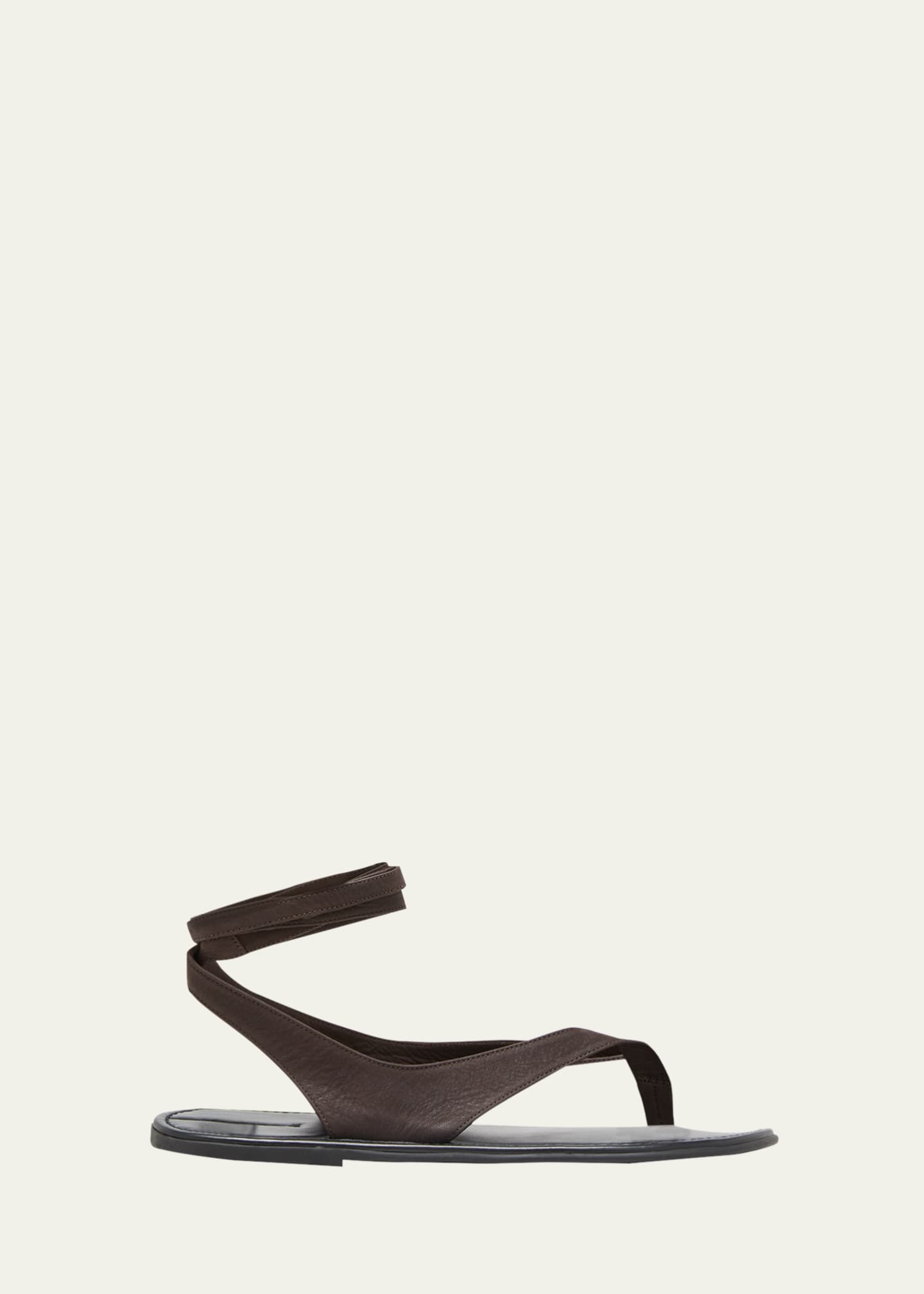 Leather ankle wrap sandals clearance