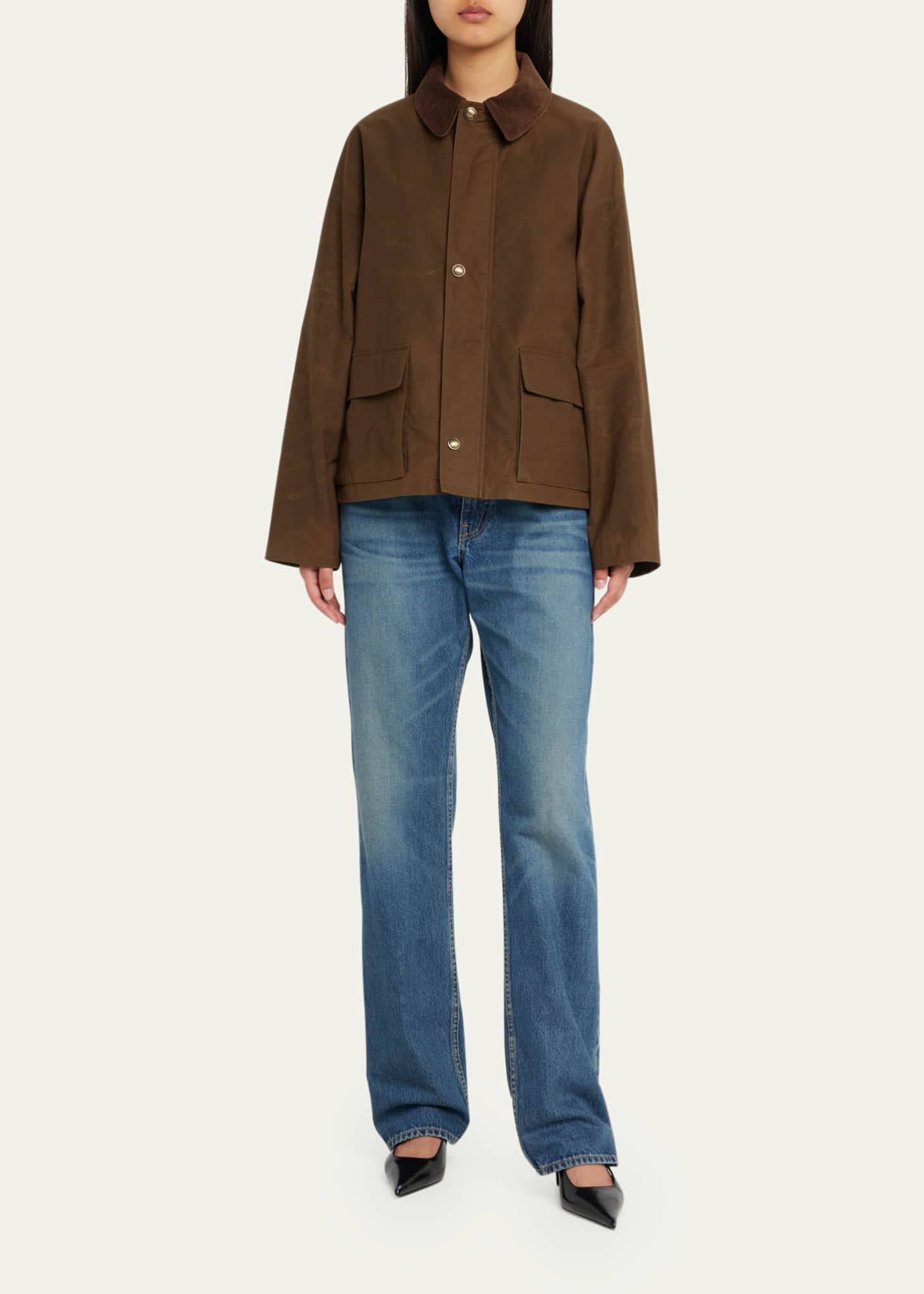 Nili Lotan Alex Waxed Cotton Parka Bergdorf Goodman