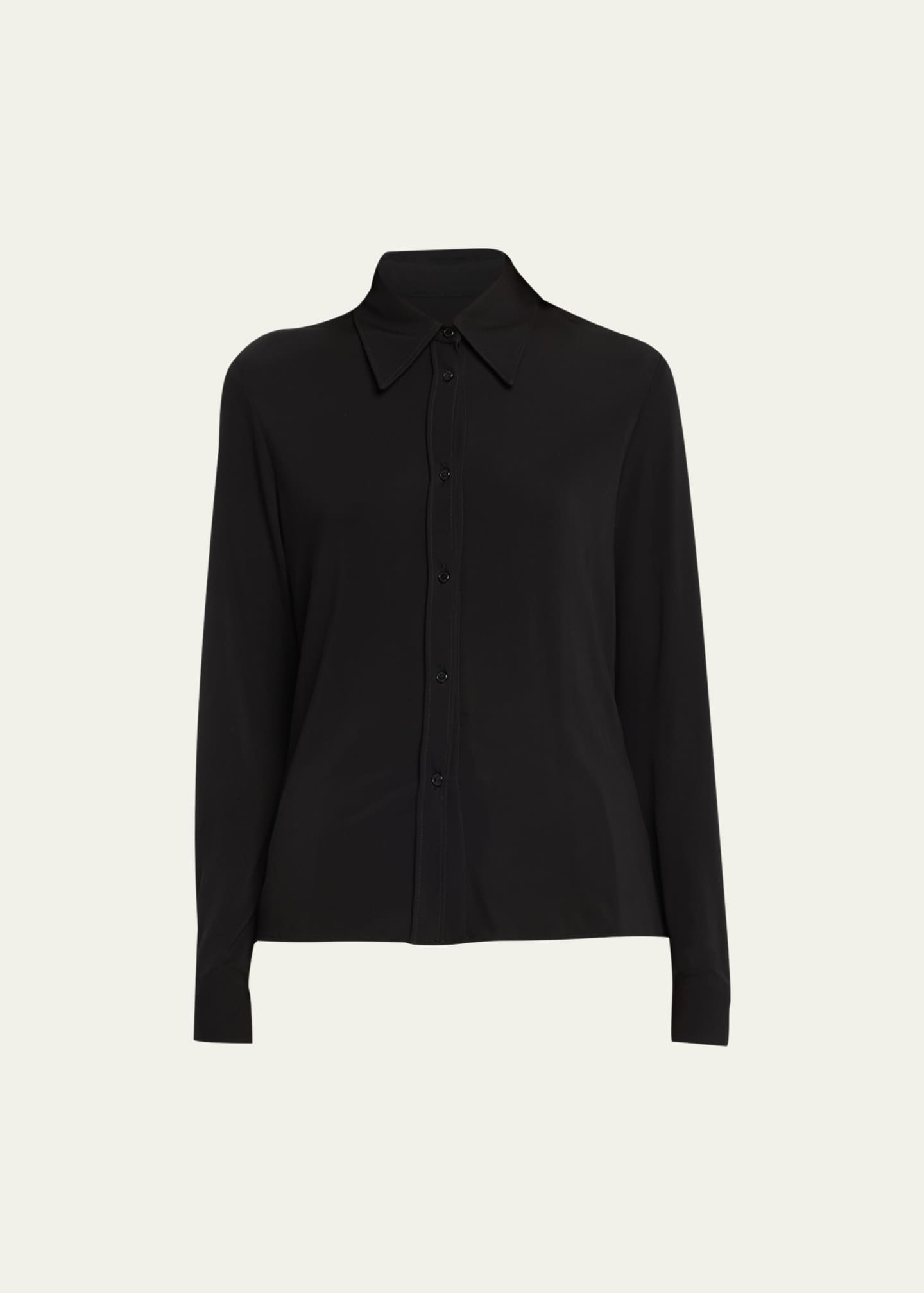 Nili Lotan Celestine Mesh Button-Front Shirt - Bergdorf Goodman