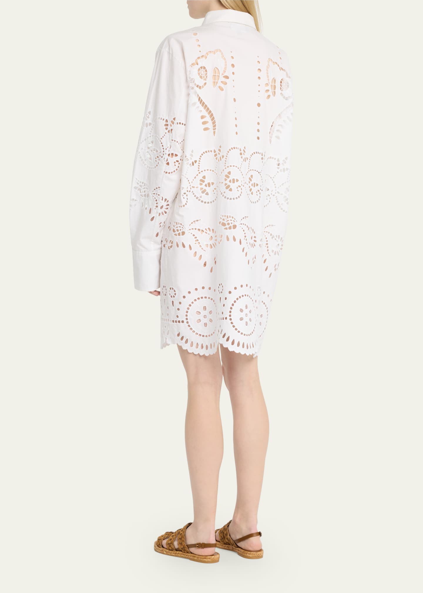 Nili Lotan - MAEL EMBROIDERED POPLIN SHIRT