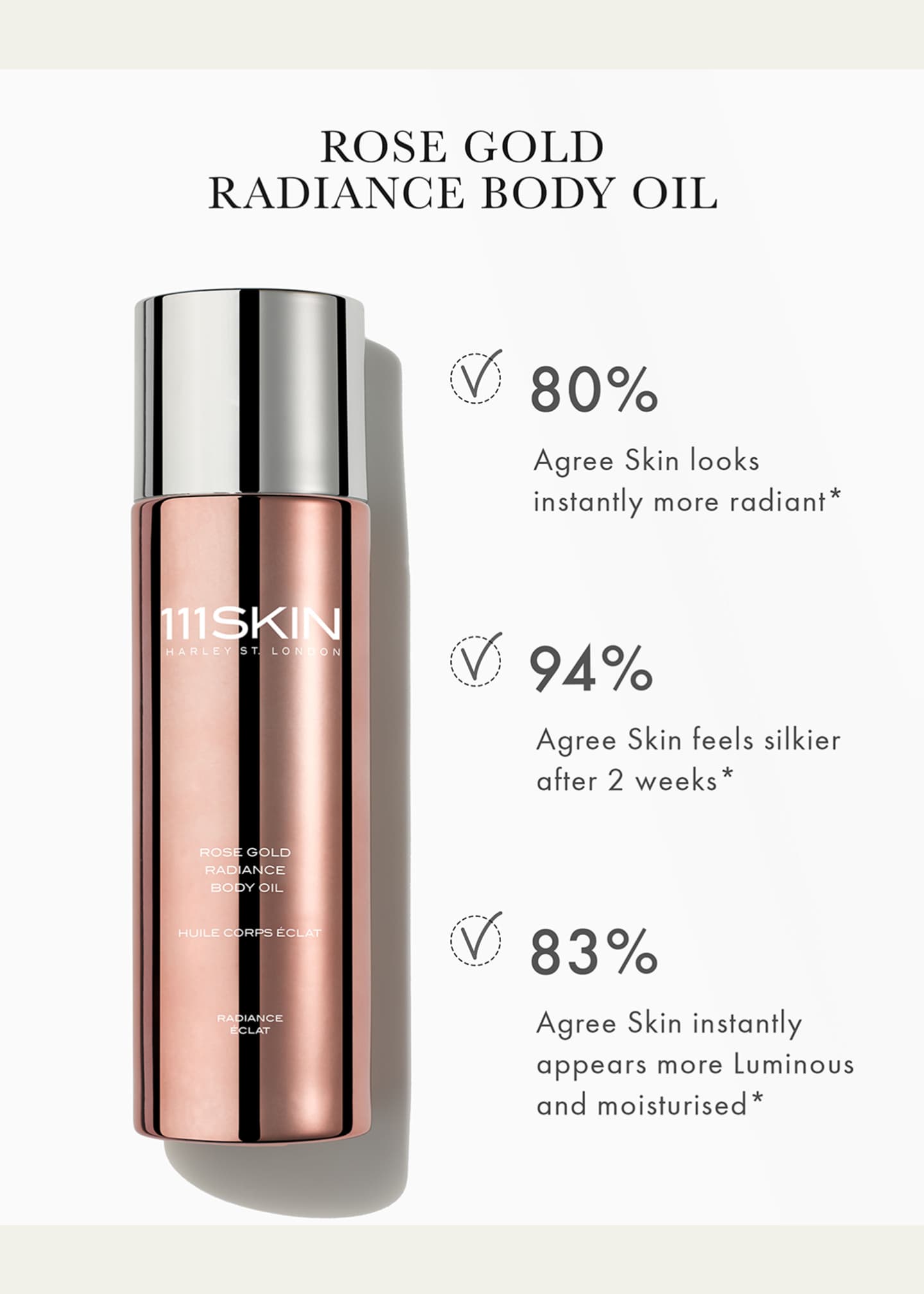 111SKIN Rose Gold Radiance Body Oil, 3.3 oz. Image 3 of 4