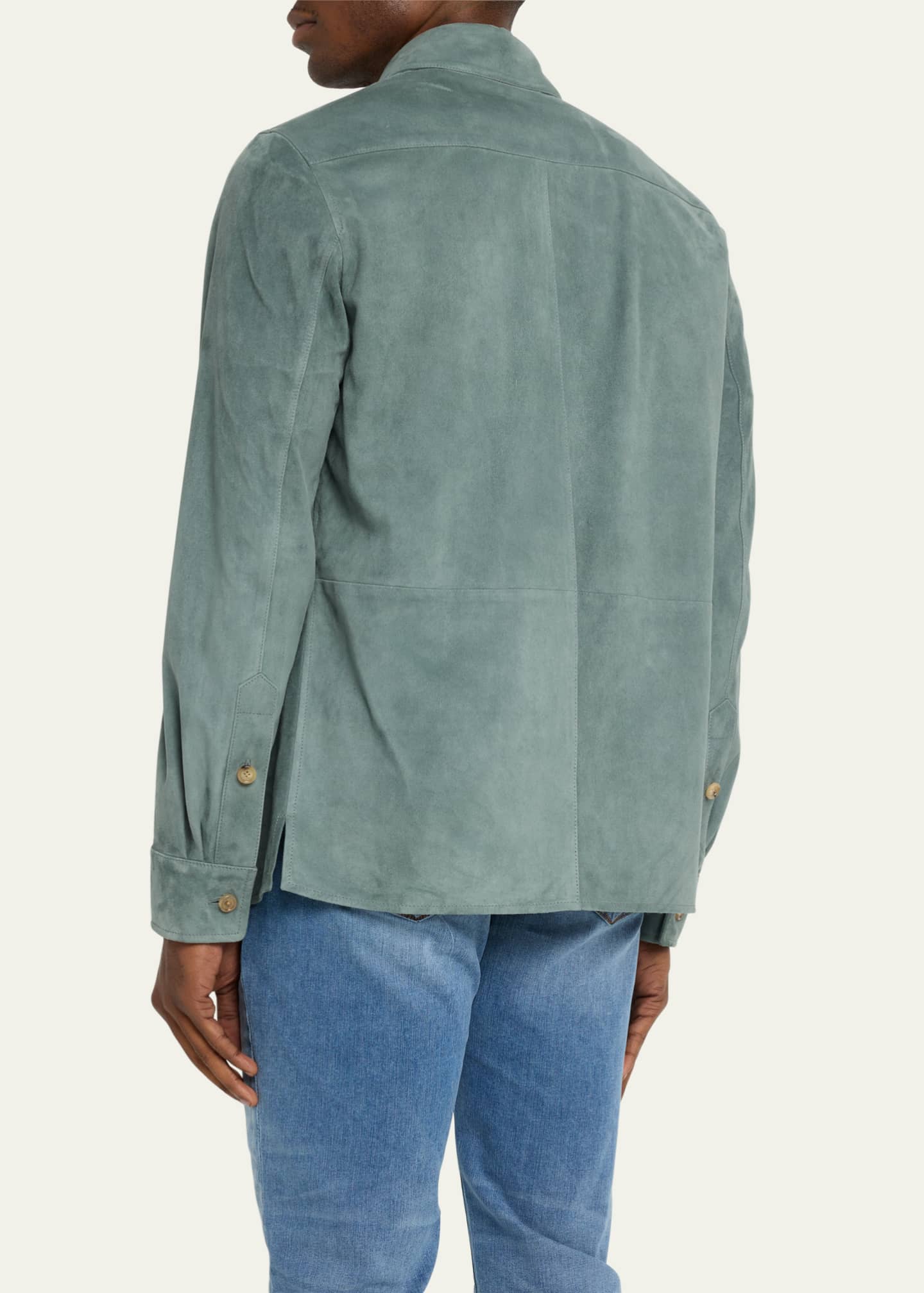 Barron suede overshirt