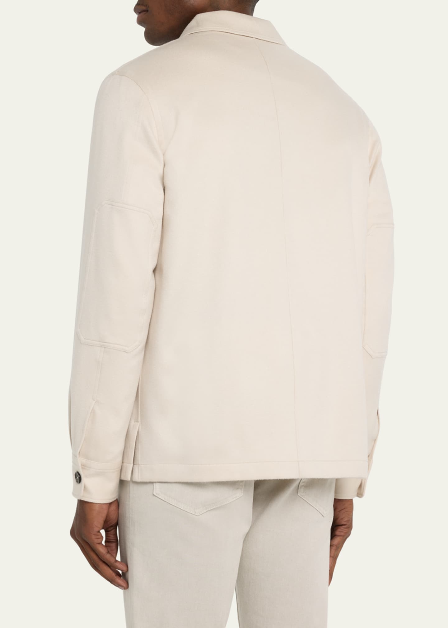 ZEGNA Men's Oasi Cashmere Overshirt Image 3 of 5