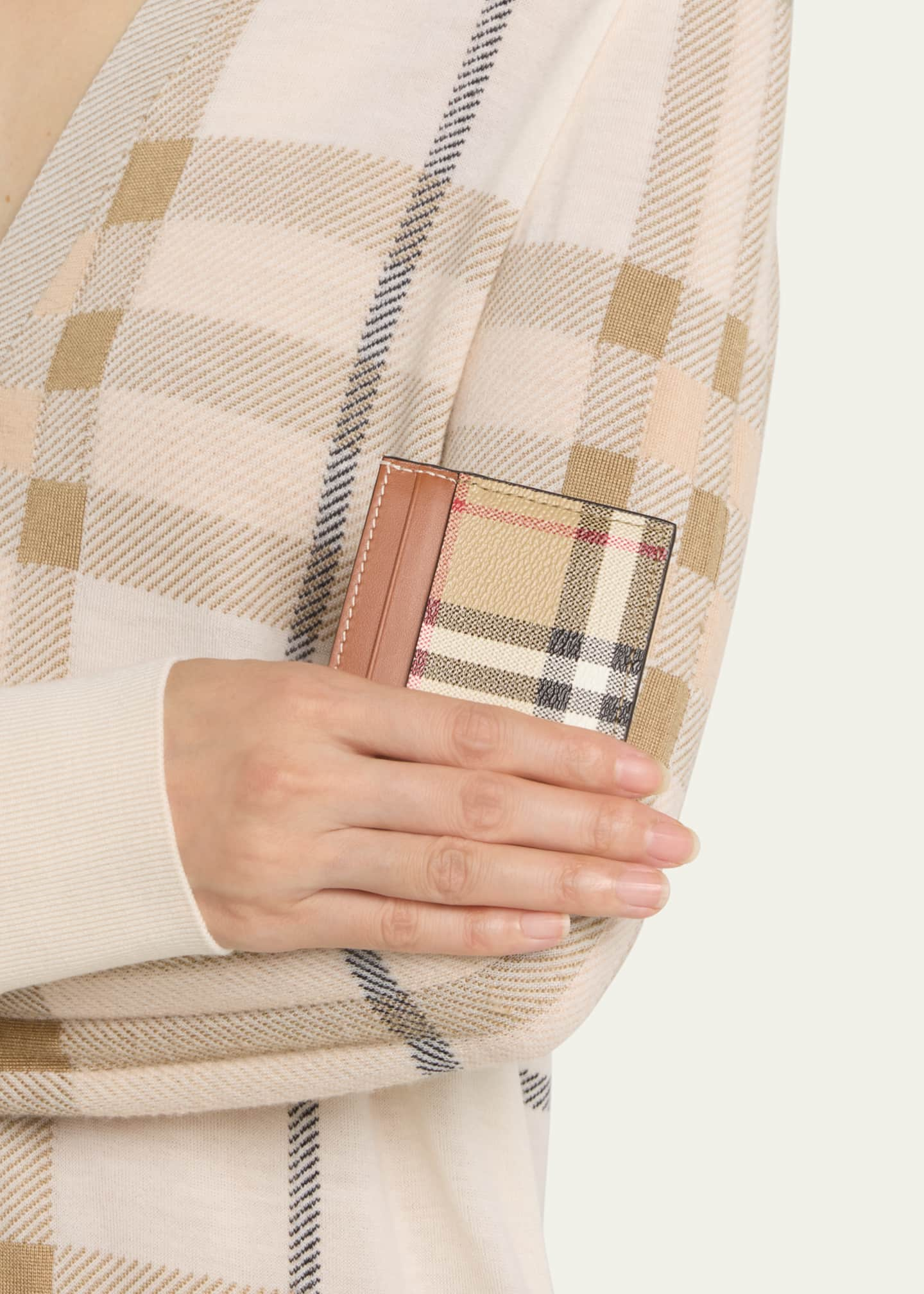 Burberry Sandon Check Card Holder