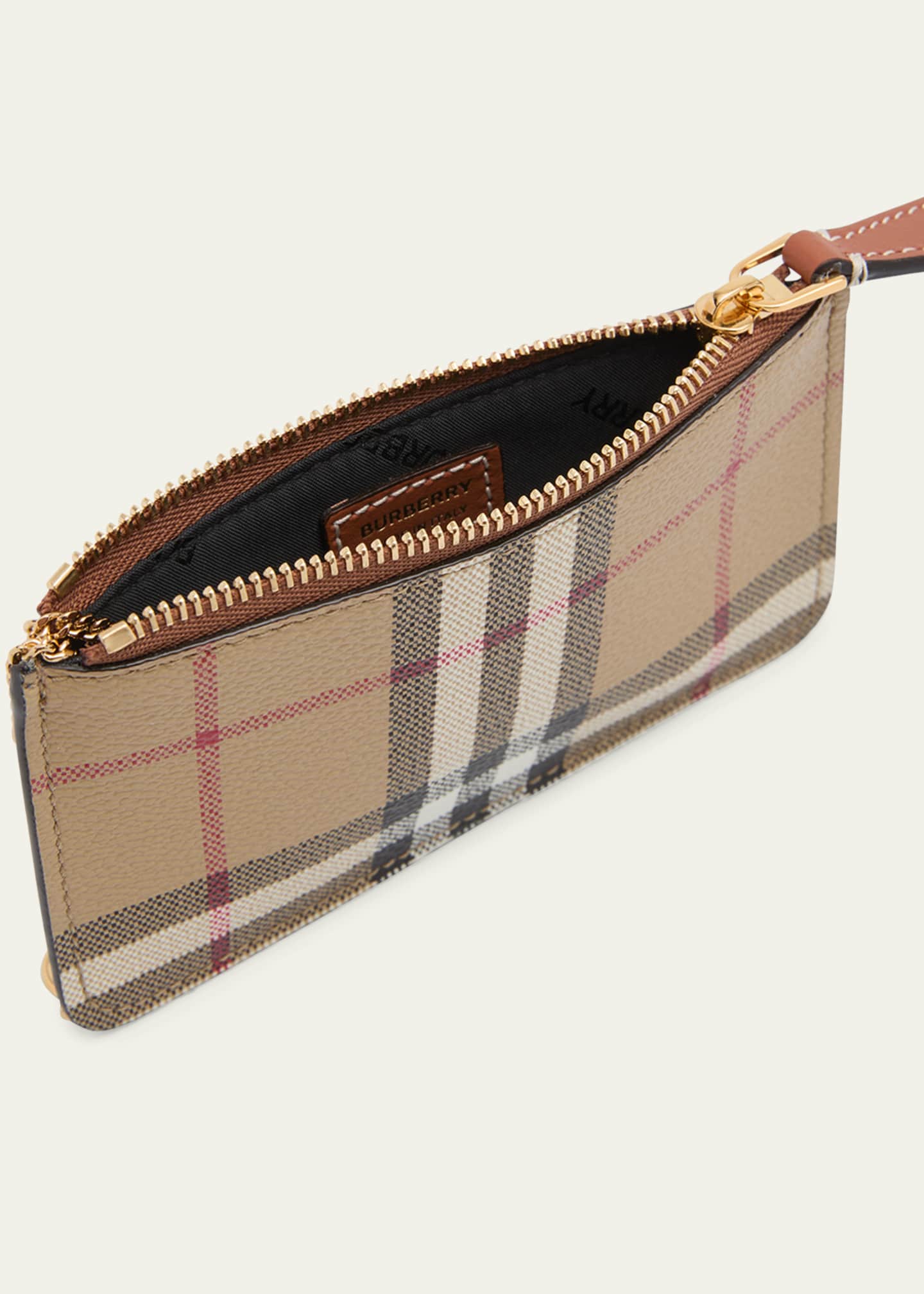 Burberry zip wallet clearance
