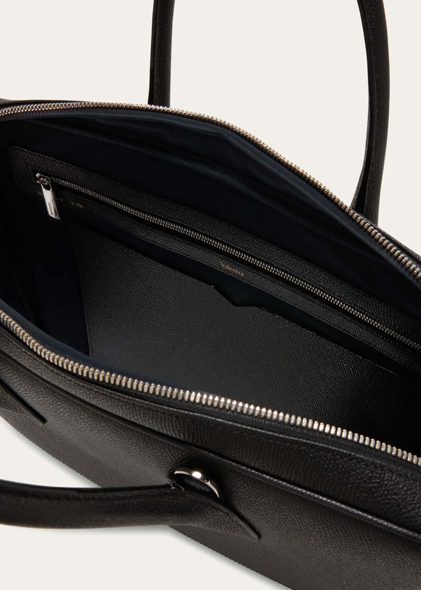 Valextra Men's MyLogo Leather Briefcase Bergdorf Goodman