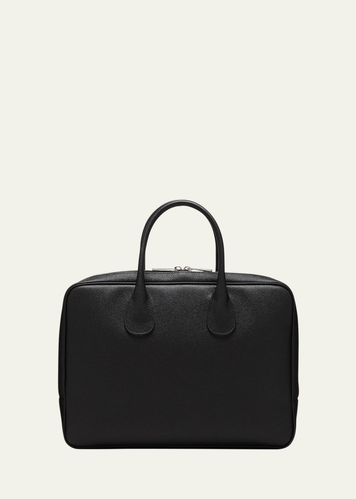Valextra Men's MyLogo Leather Briefcase Bergdorf Goodman