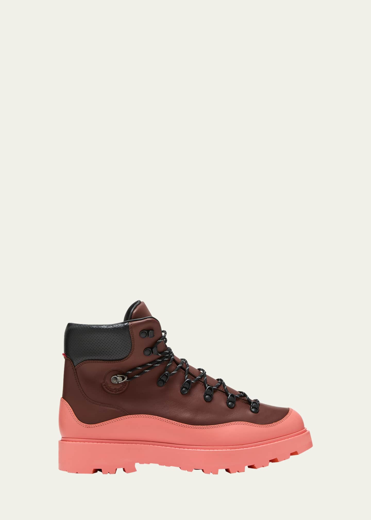 Moncler Moncler x Palm Angels Men's Peka Water-Repellent Leather Hiking Boots Image 1 of 5