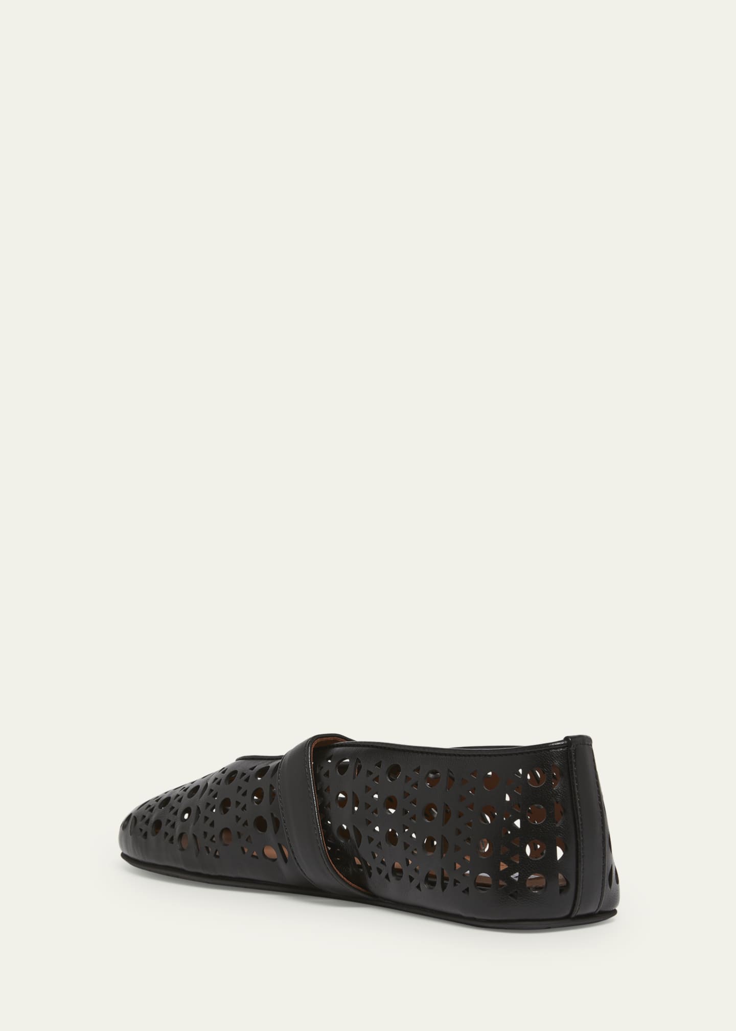 ALAIA Vienne Cutout Mary Jane Ballerina Flats Image 4 of 6