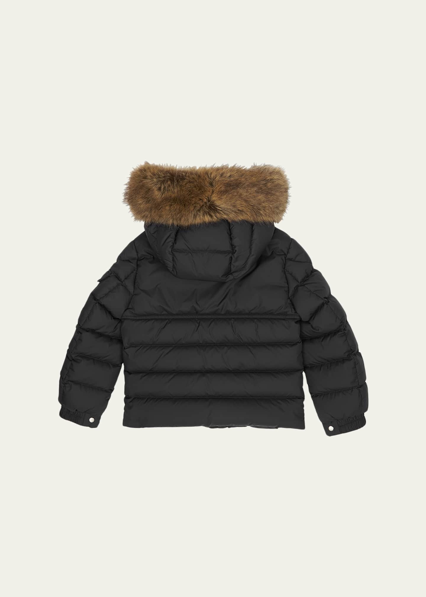 Moncler Boy's Faux Fur Hooded Puffer Jacket, Size 8-14 - Bergdorf