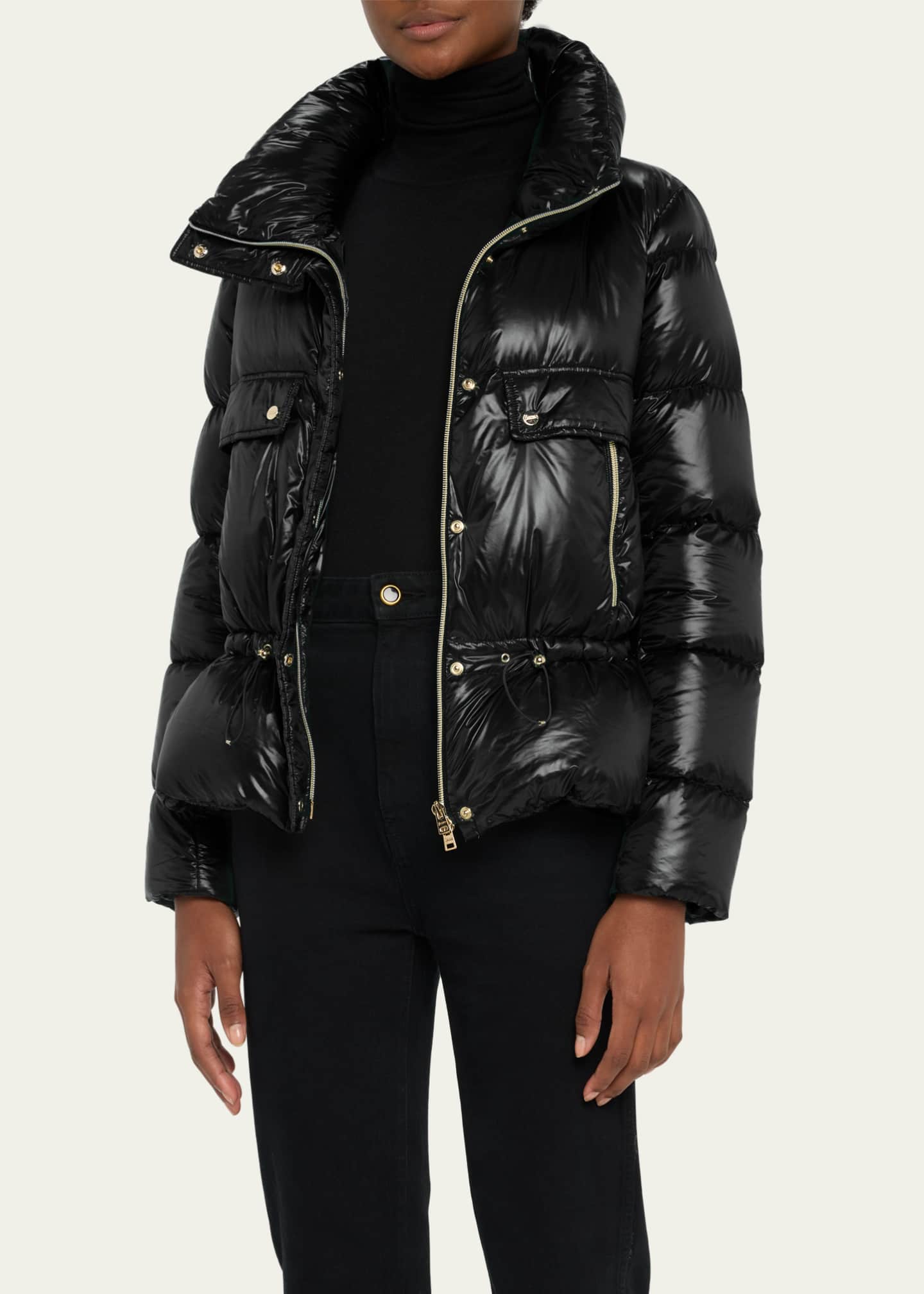 Herno Ultralight Nylon Puffer Jacket with Drawcord Waist