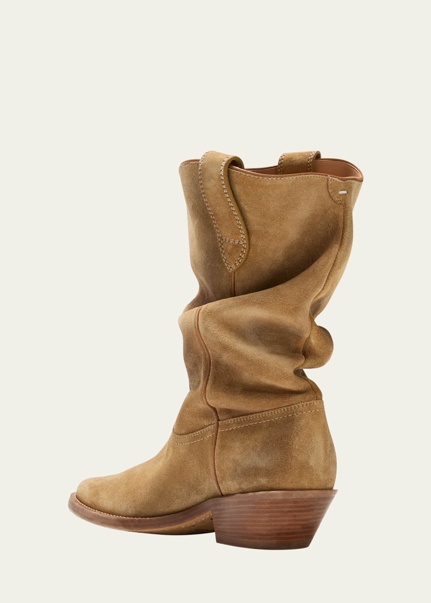 Maison Margiela Tabi Suede Western Boots Bergdorf Goodman