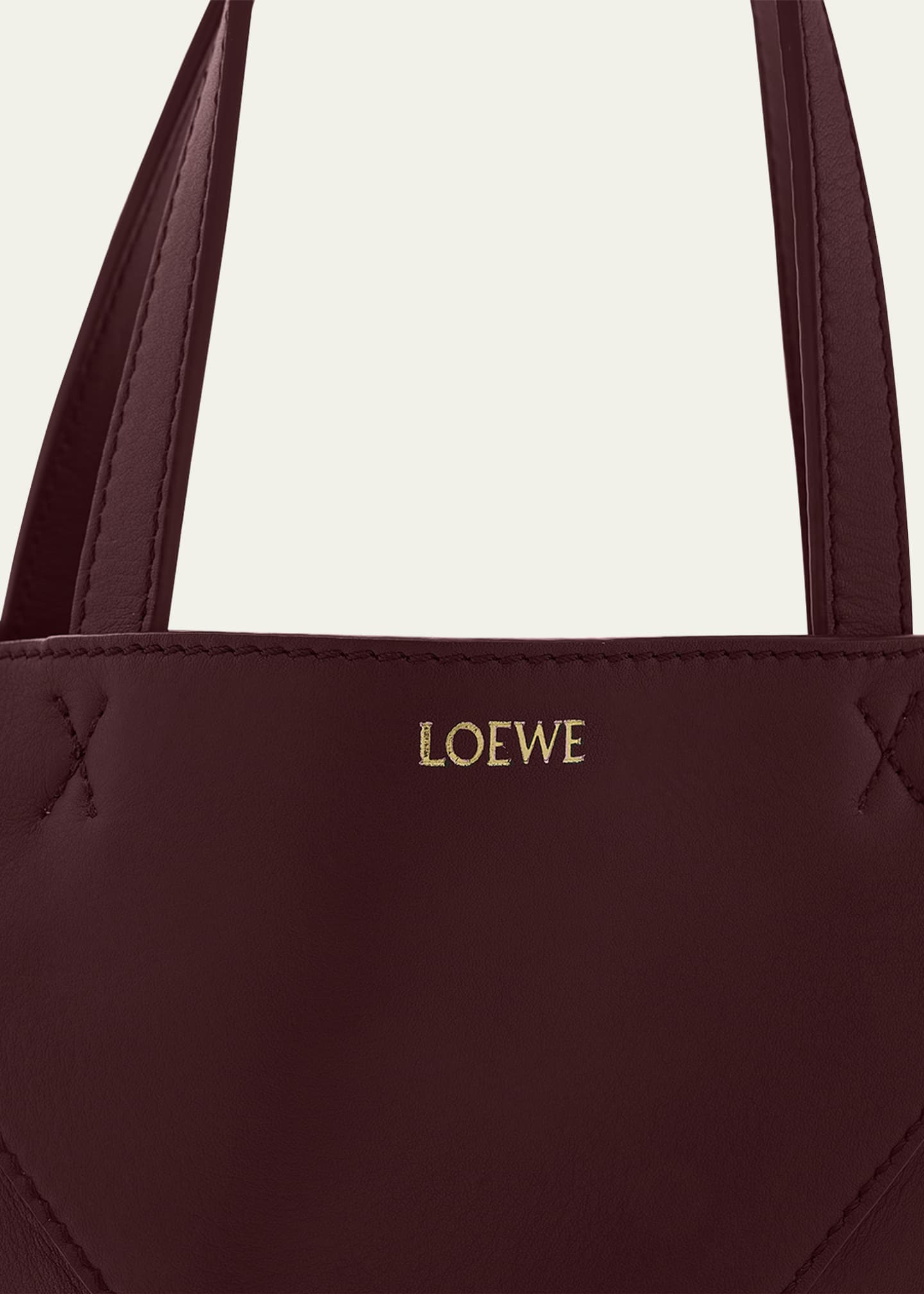 Loewe Puzzle Fold Mini Tote Bag in Shiny Leather Image 6 of 6