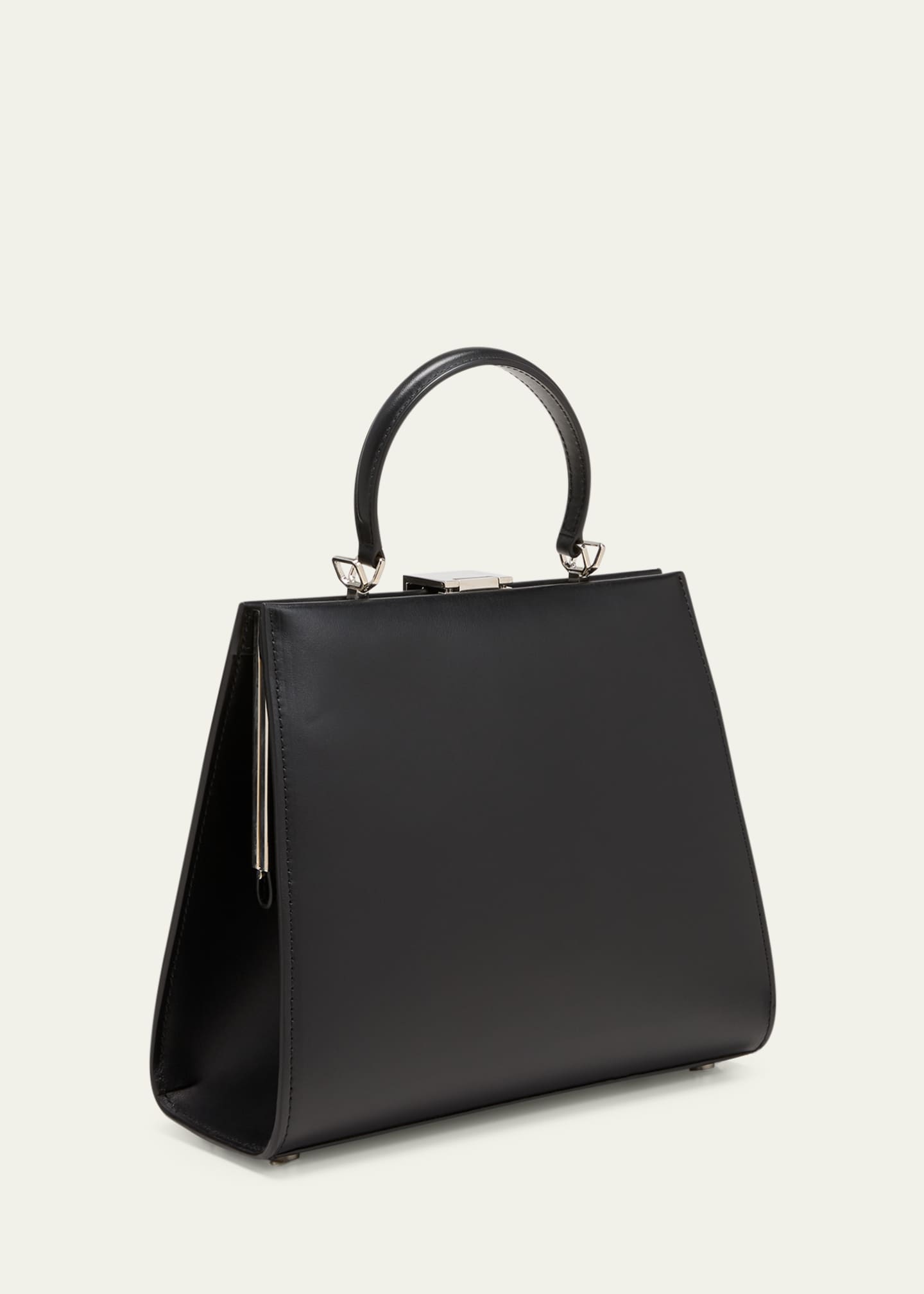 ARMARIUM Anna Small Top-Handle Leather Bag, Black - Bergdorf Goodman