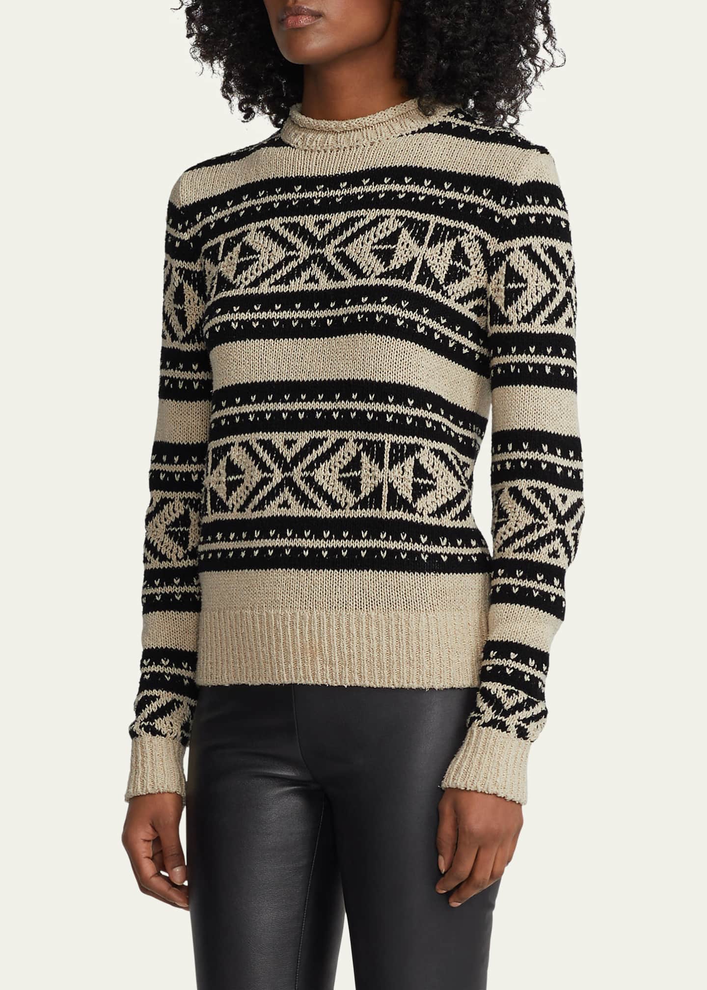 Ralph Lauren Collection Roll-Neck Silk Knit Sweater - Bergdorf Goodman