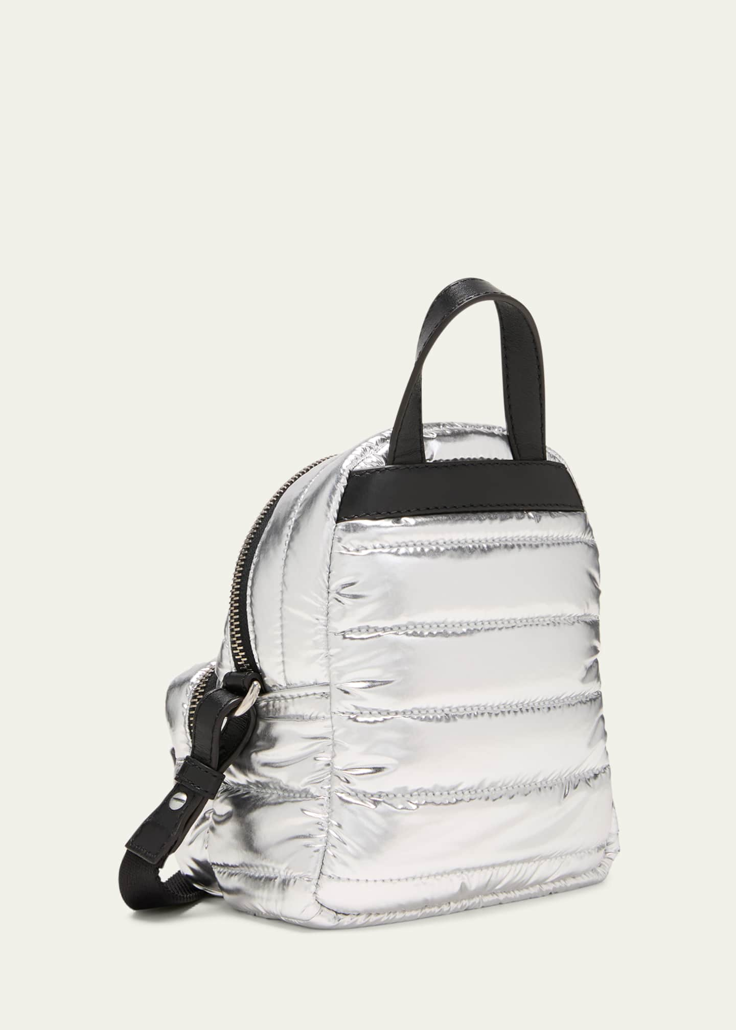 Moncler Kilia Small Crossbody Metallic Puffer Backpack - Bergdorf Goodman