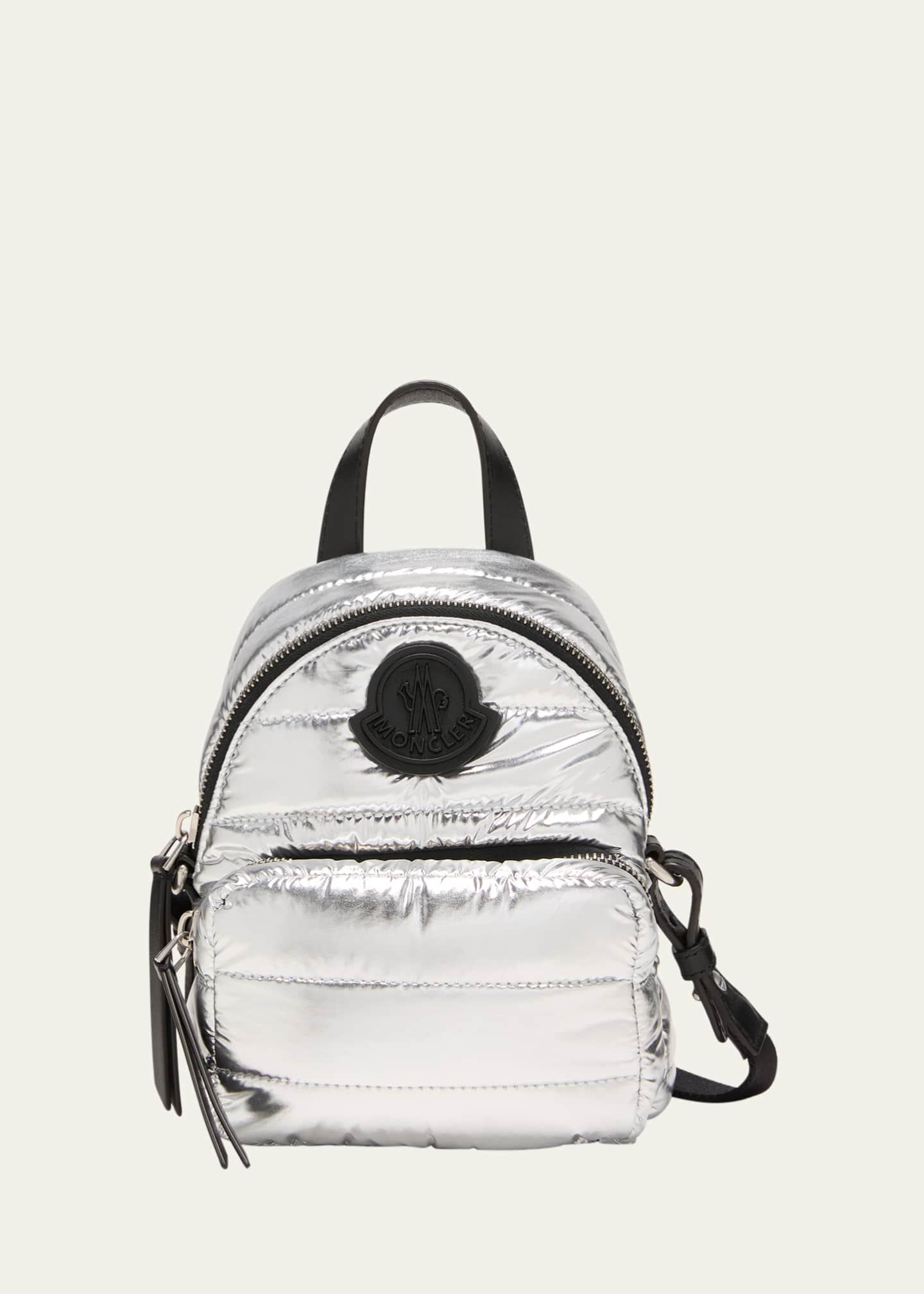 Moncler Kilia Small Crossbody Metallic Puffer Backpack