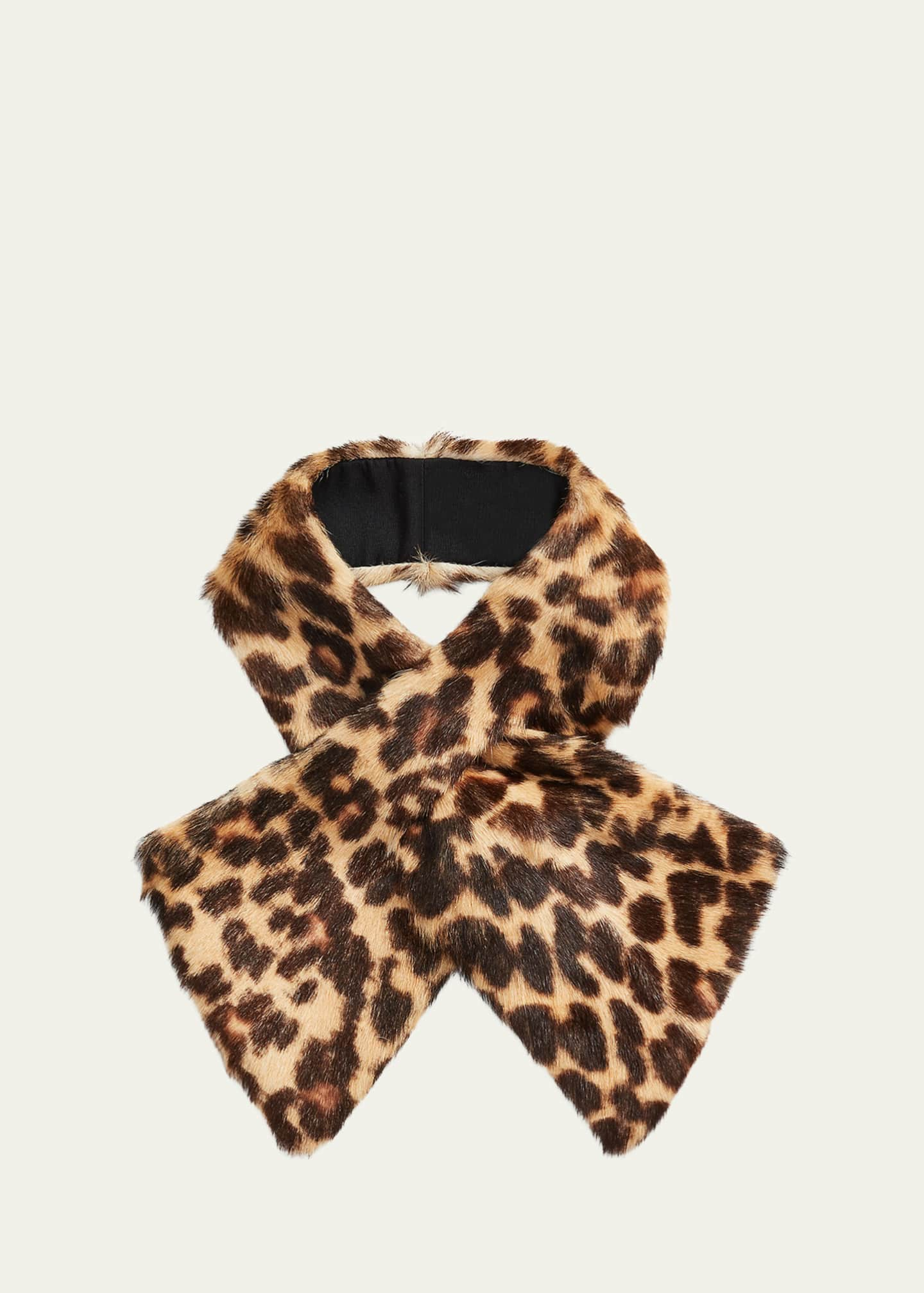 Cashmere Blend Leopard Print Scarf