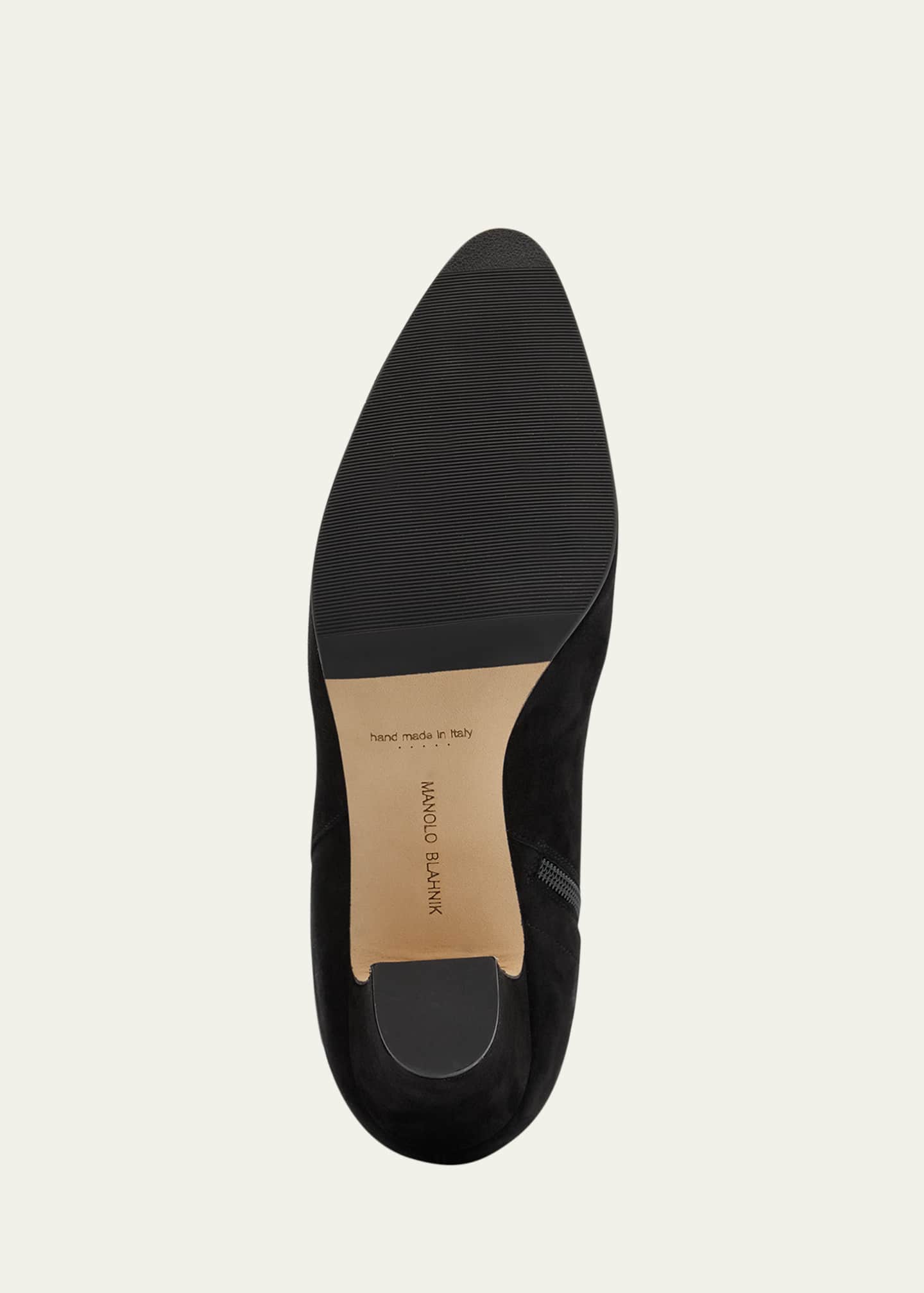 Manolo Blahnik Pitana Suede Block-Heel Knee Boots Image 6 of 7