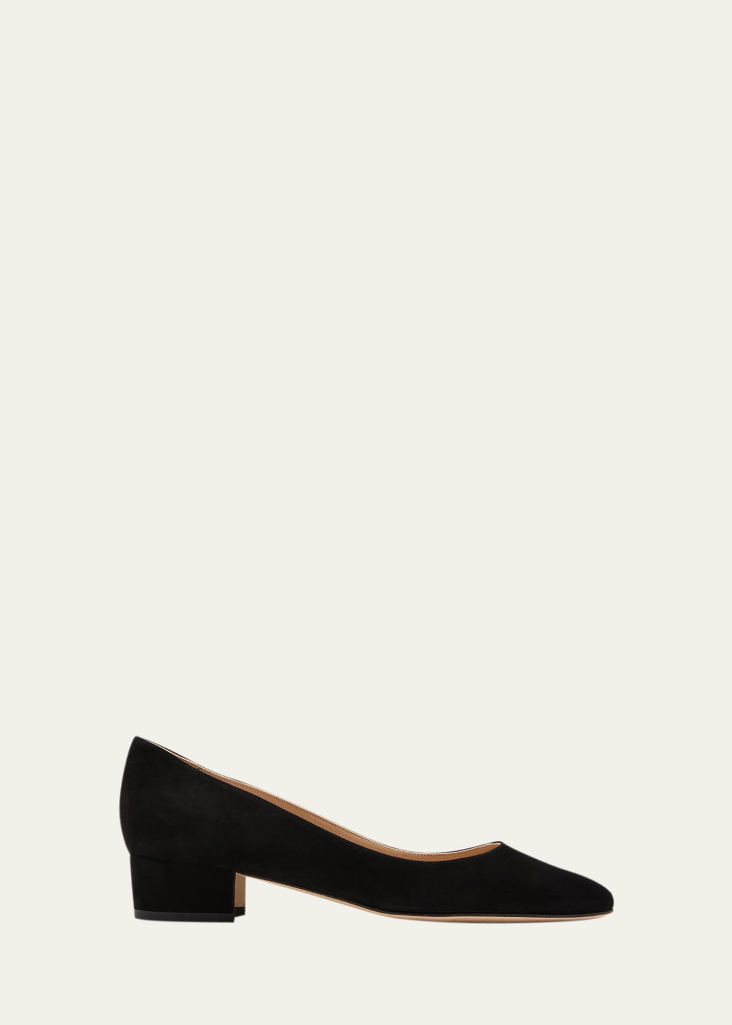 Manolo blahnik black suede pumps sale