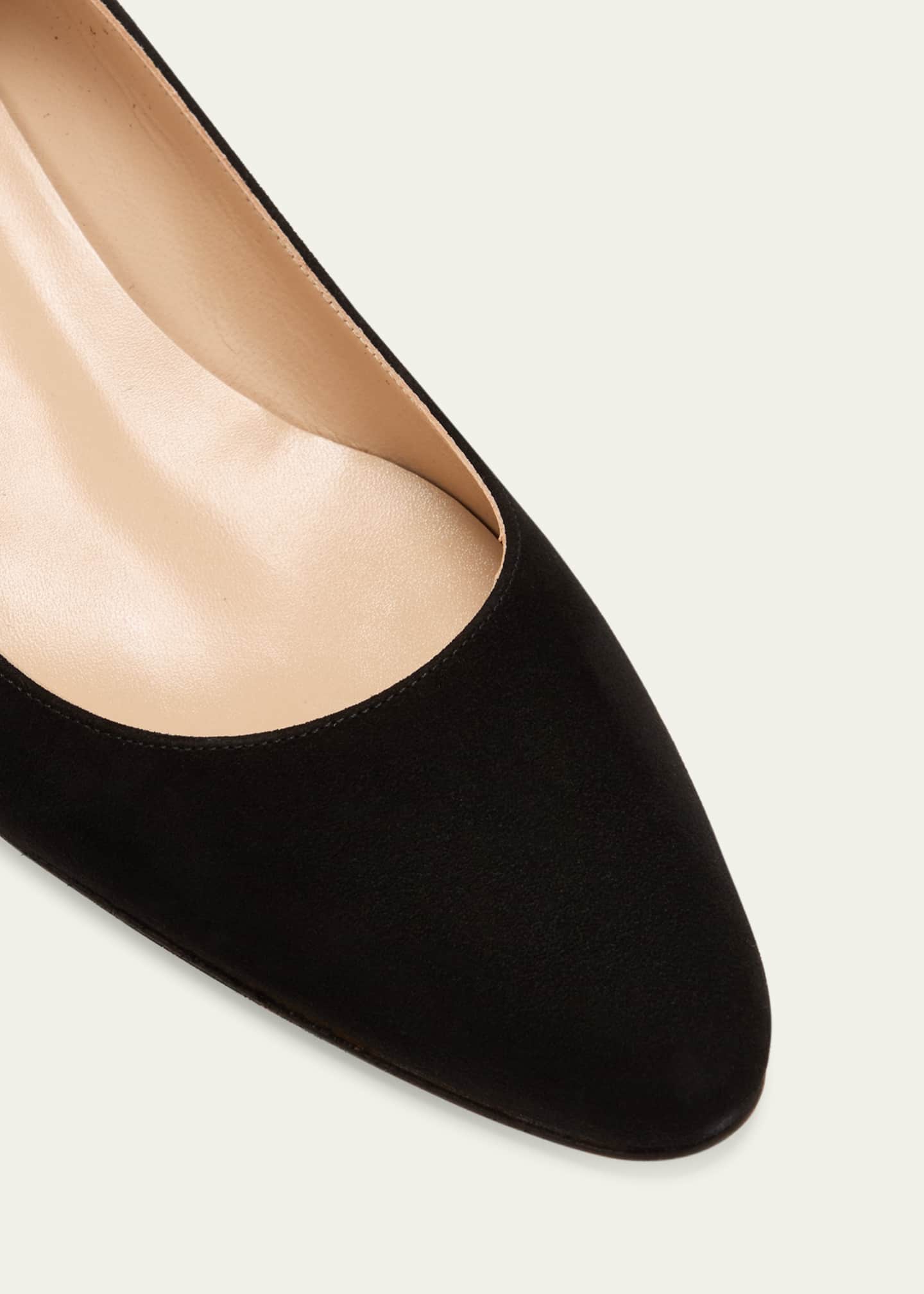 Manolo Blahnik Lista Suede Pumps Image 5 of 5