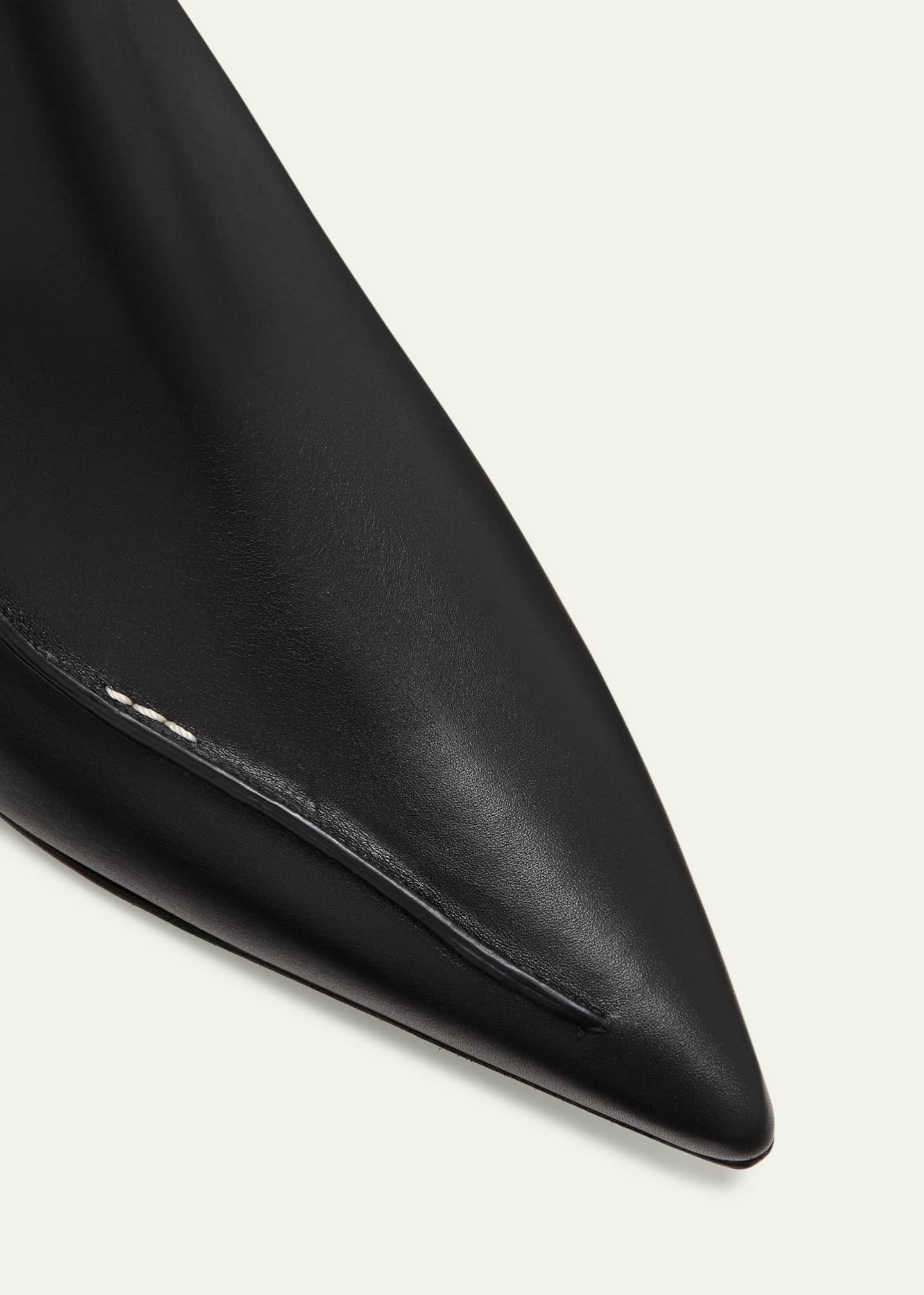 Manolo Blahnik Merasa Leather Booties - Bergdorf Goodman