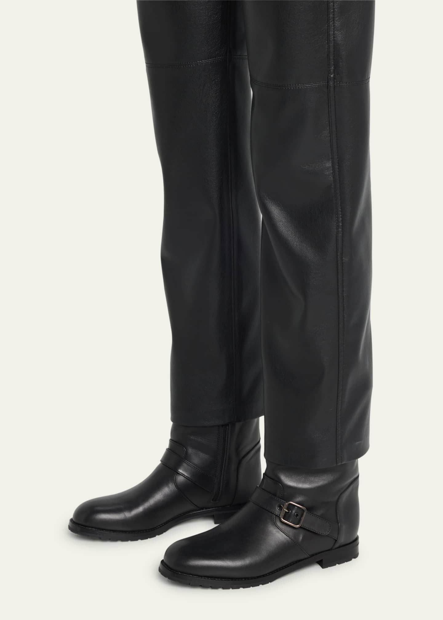 Mens buckle biker boots shop