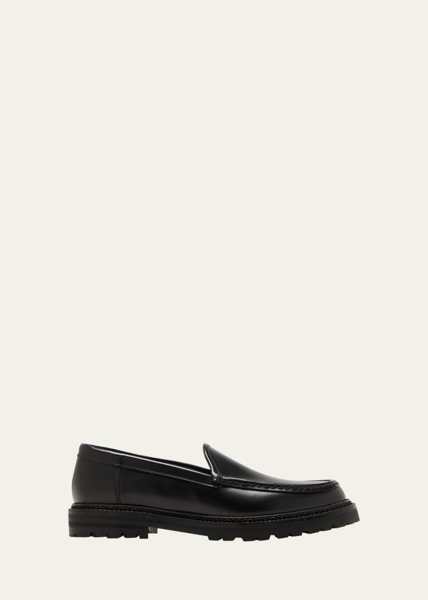 Manolo Blahnik Dineralo Leather Slip-On Loafers Image 1 of 3