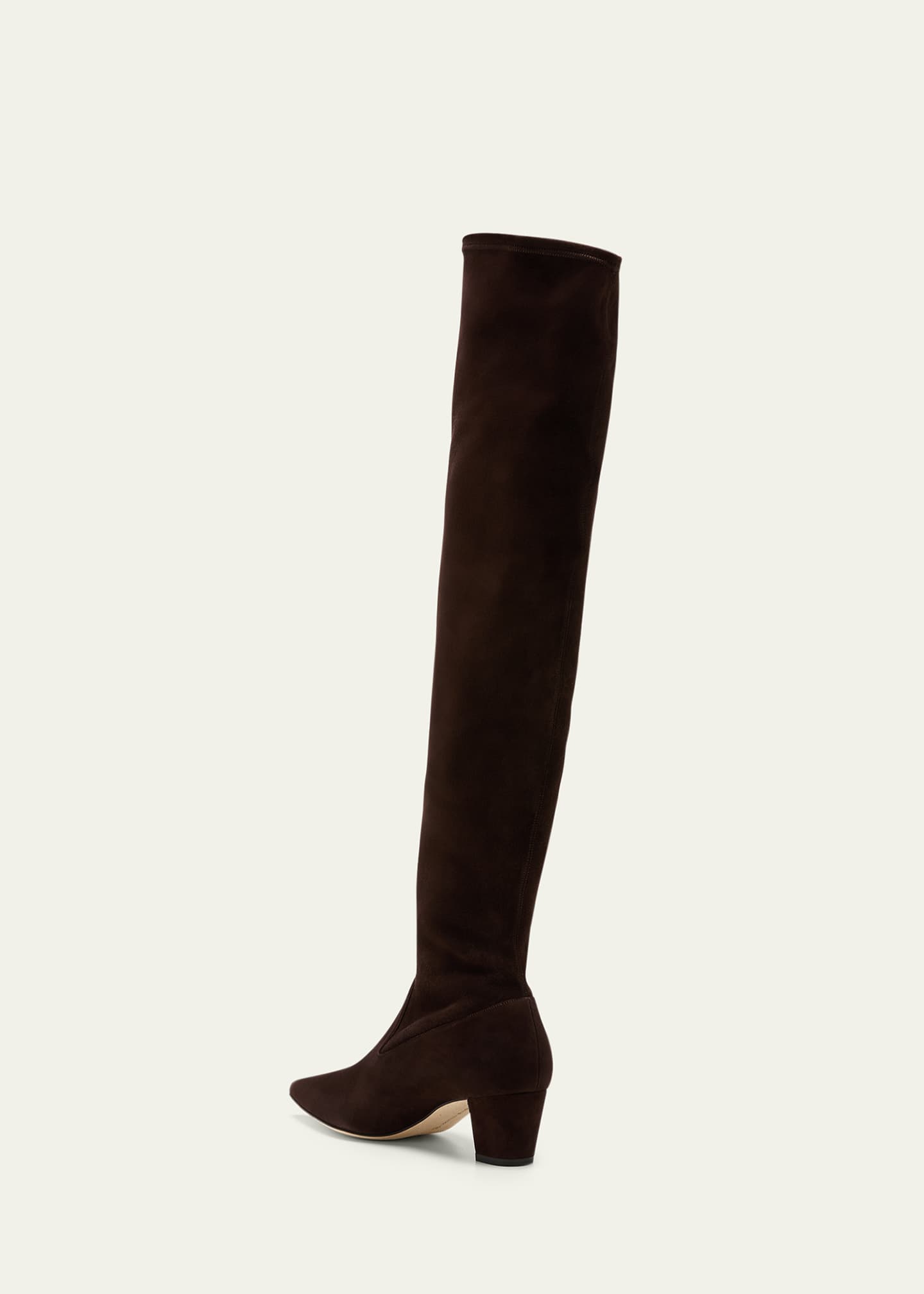 Manolo Blahnik Lupasca Suede Over The Knee Boots Bergdorf Goodman