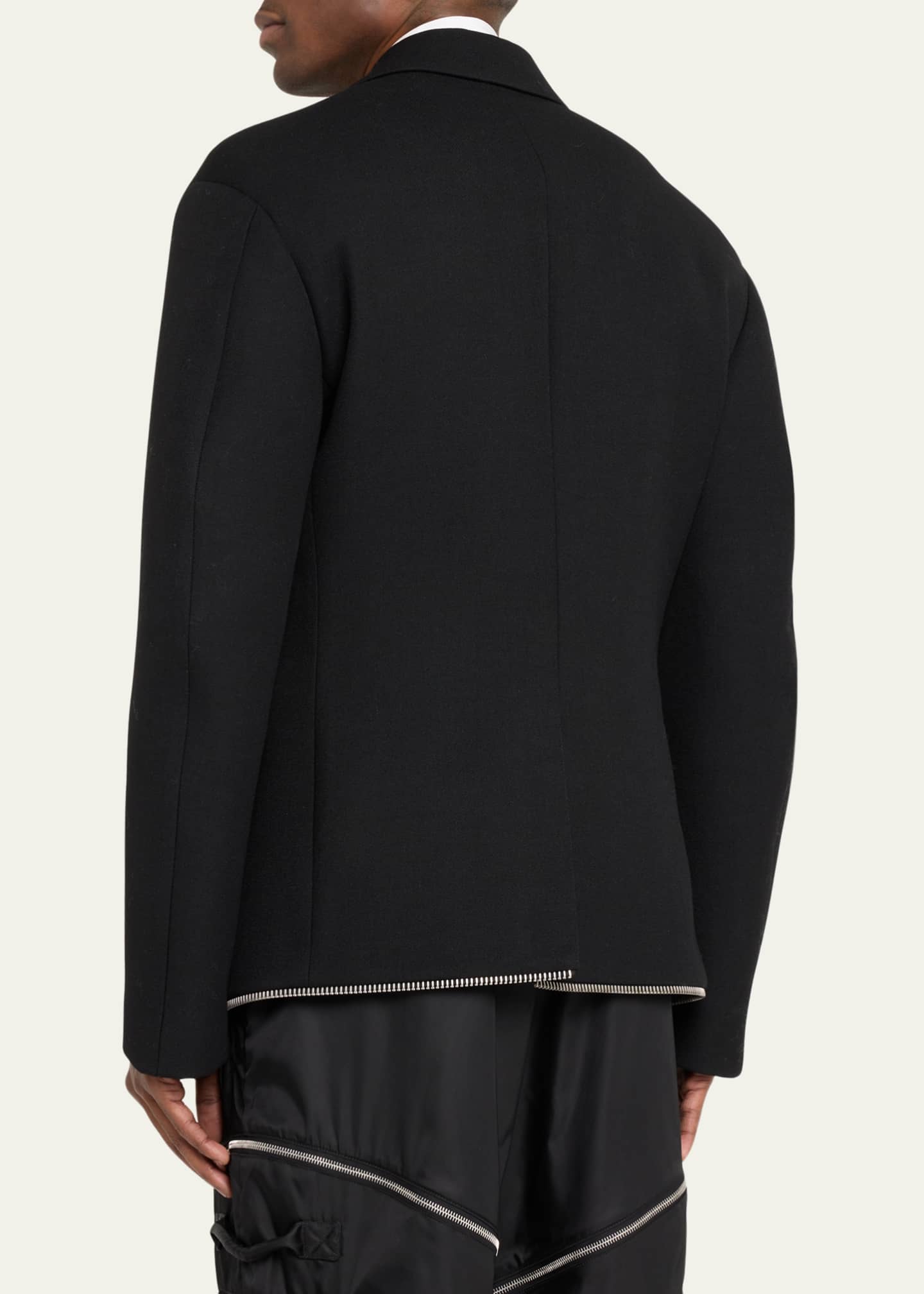 Off white blazer zip tie clearance