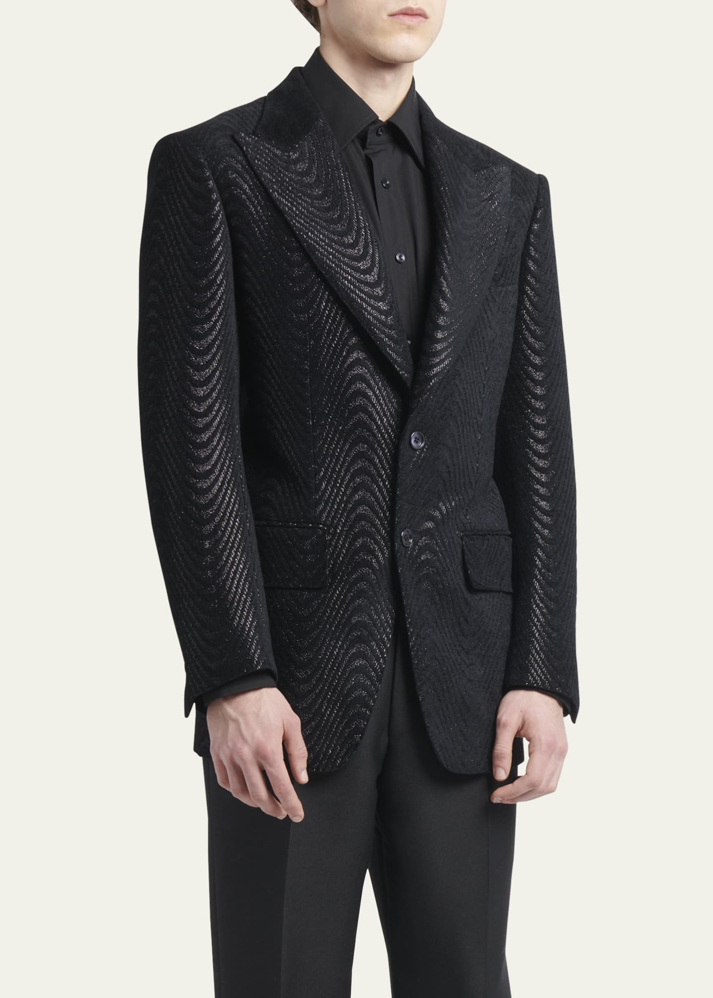 TOM FORD Men's Atticus Spiral Jacquard Cocktail Jacket - Bergdorf