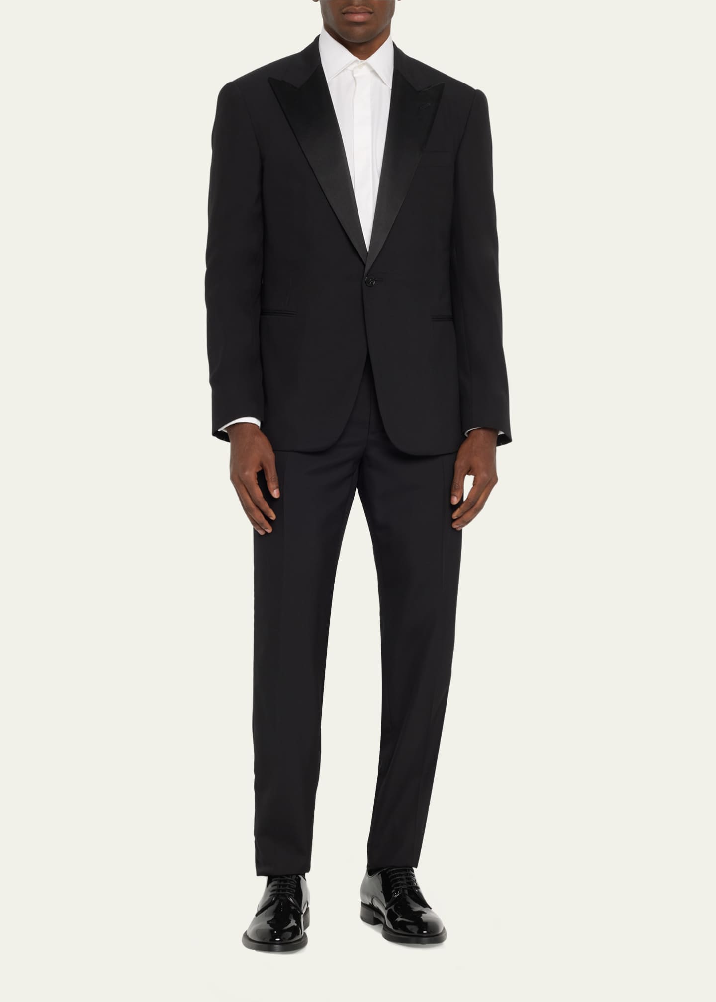 Ralph Lauren Purple Label Men's Tailored Wool Barathea Tuxedo Image 2 of 5