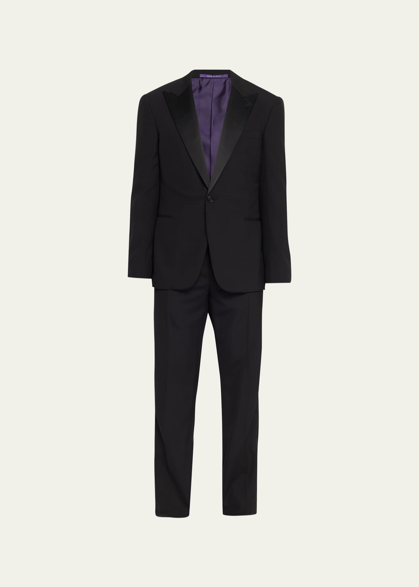 Ralph Lauren Purple Label Men's Tailored Wool Barathea Tuxedo Image 1 of 5