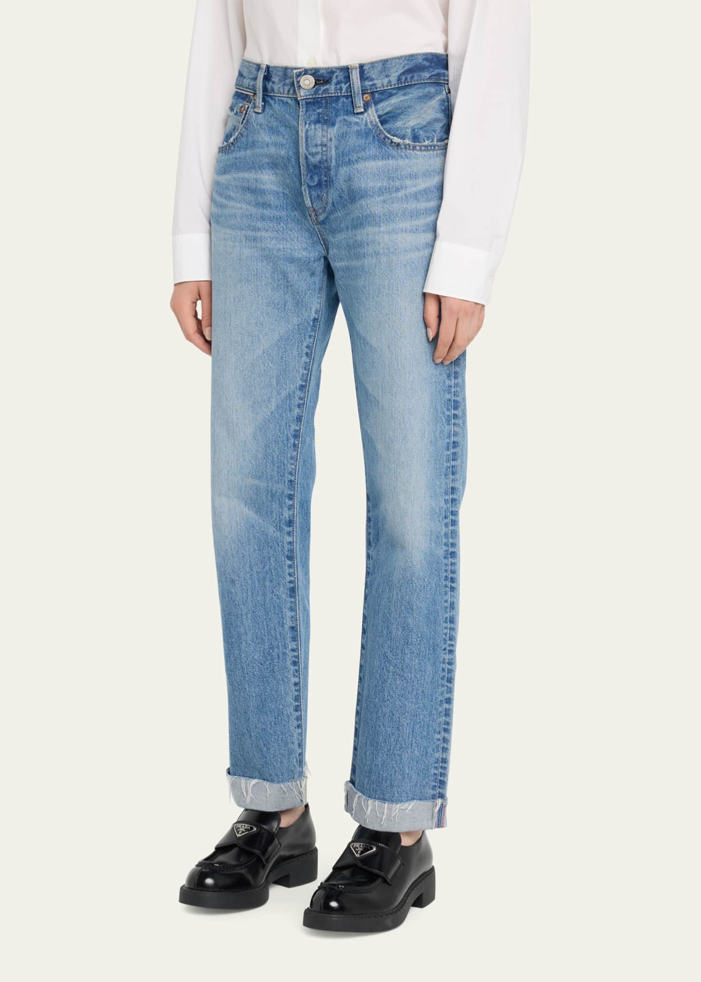 MOUSSY VINTAGE Seagraves Straight Jeans - Bergdorf Goodman