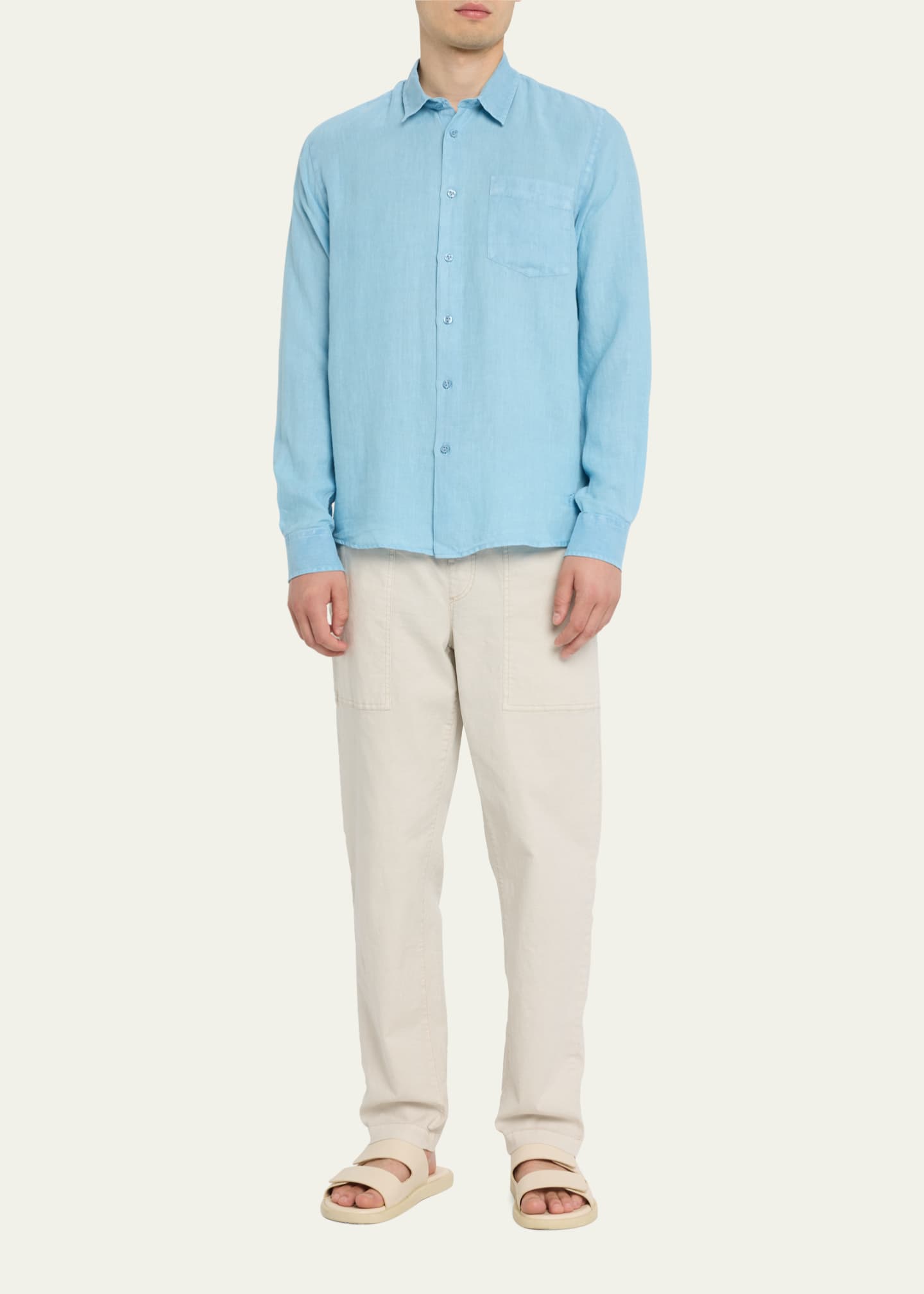 Vilebrequin Men's Linen Sport Shirt Image 2 of 5