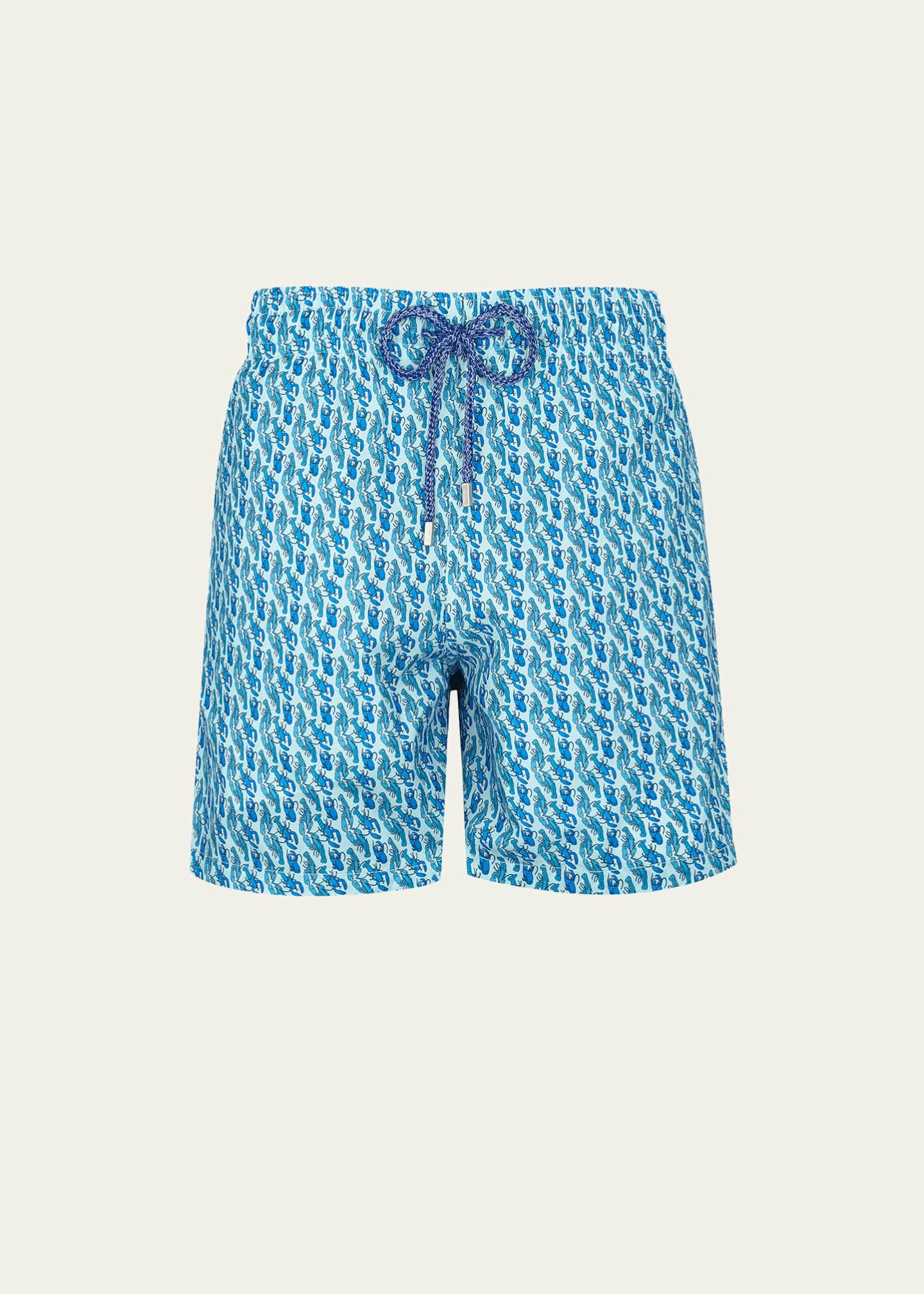 VILEBREQUIN Men Stretch Swim Shorts Graphic Lobsters