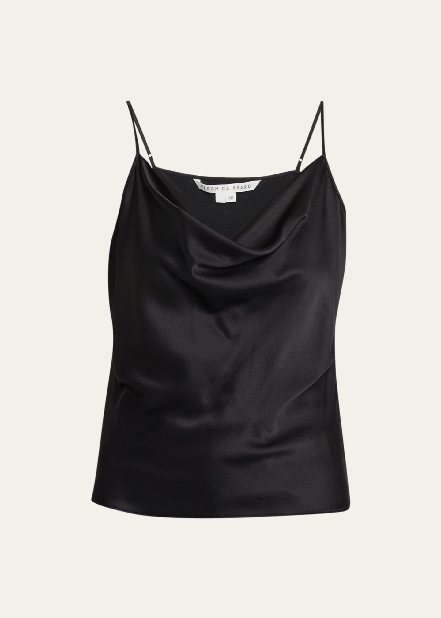 Veronica Beard Sola Silk CowlNeck Top Bergdorf Goodman