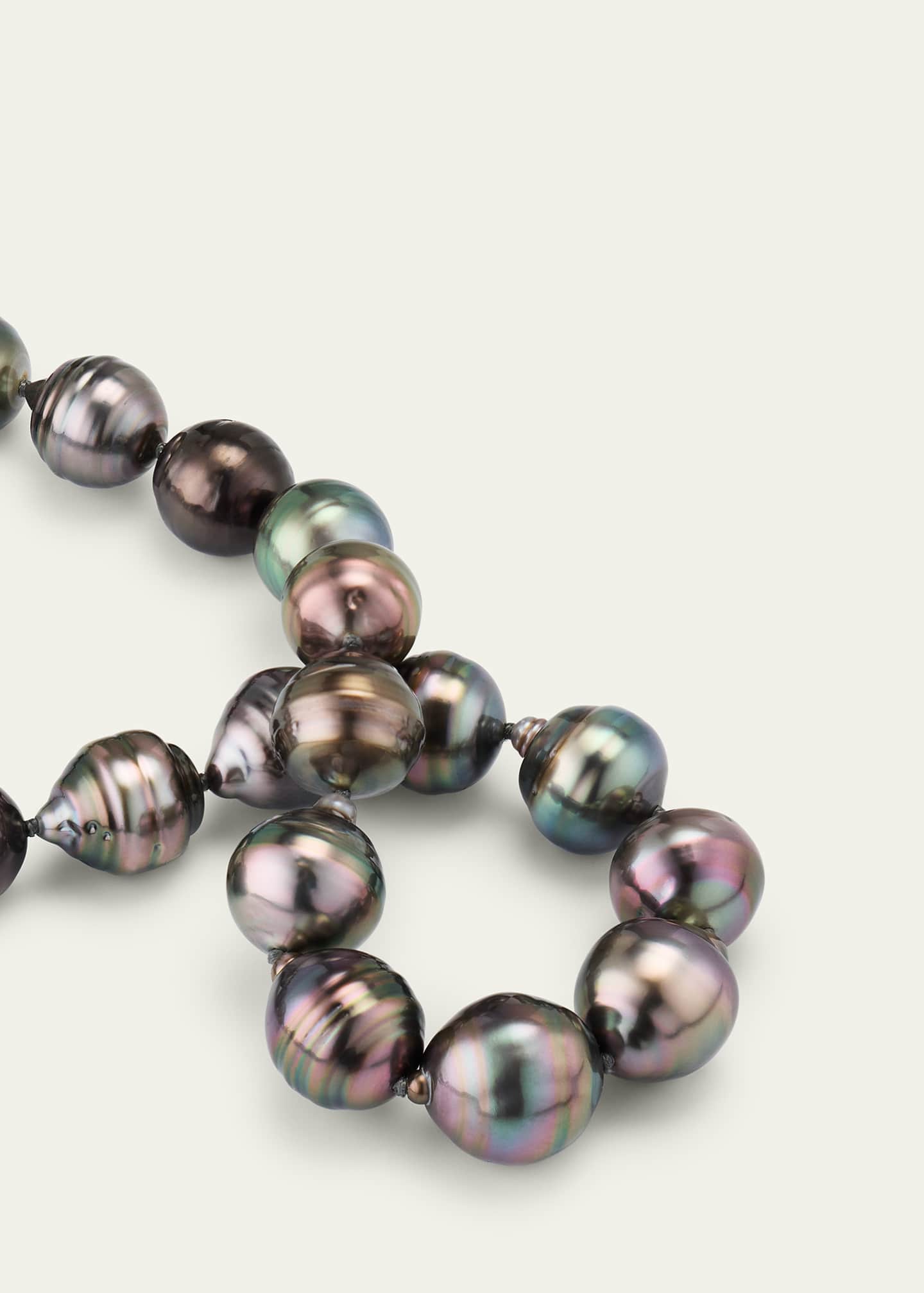 Lois Sasson Design Men's Black Tahitian Pearl Necklace, 20"L Image 3 of 4