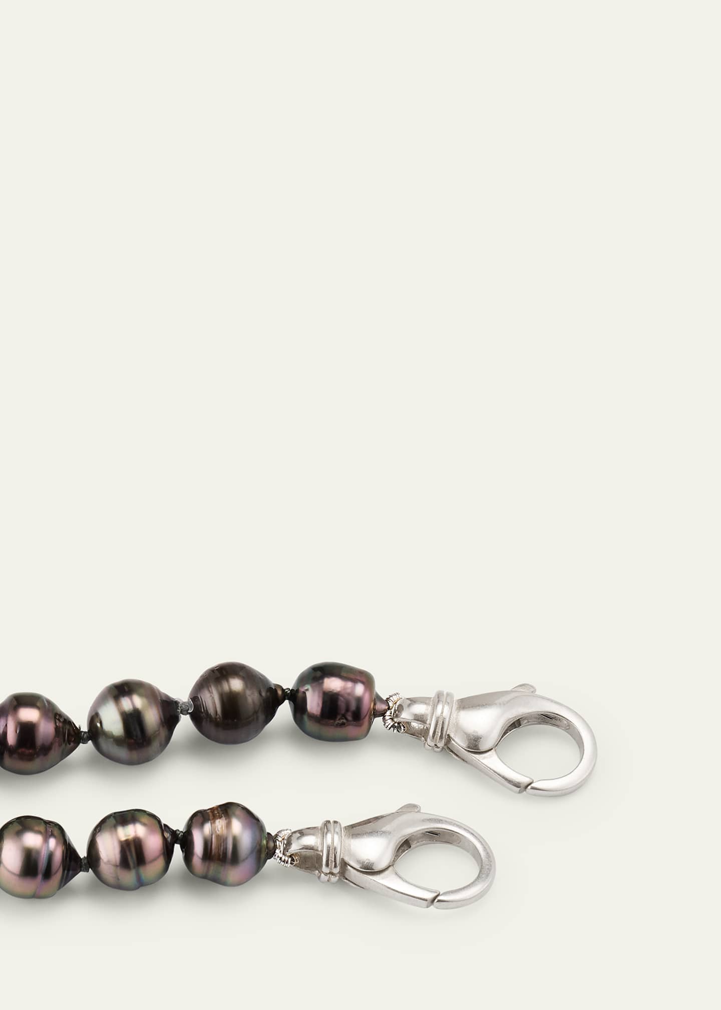 Lois Sasson Design Men's Black Tahitian Pearl Necklace, 20"L Image 4 of 4