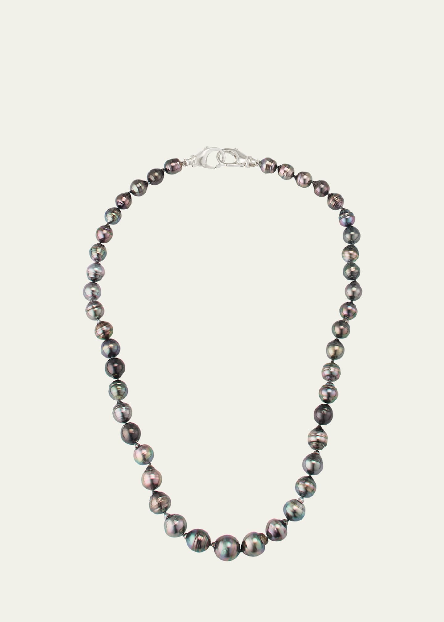 Lois Sasson Design Men's Black Tahitian Pearl Necklace, 20"L Image 1 of 4