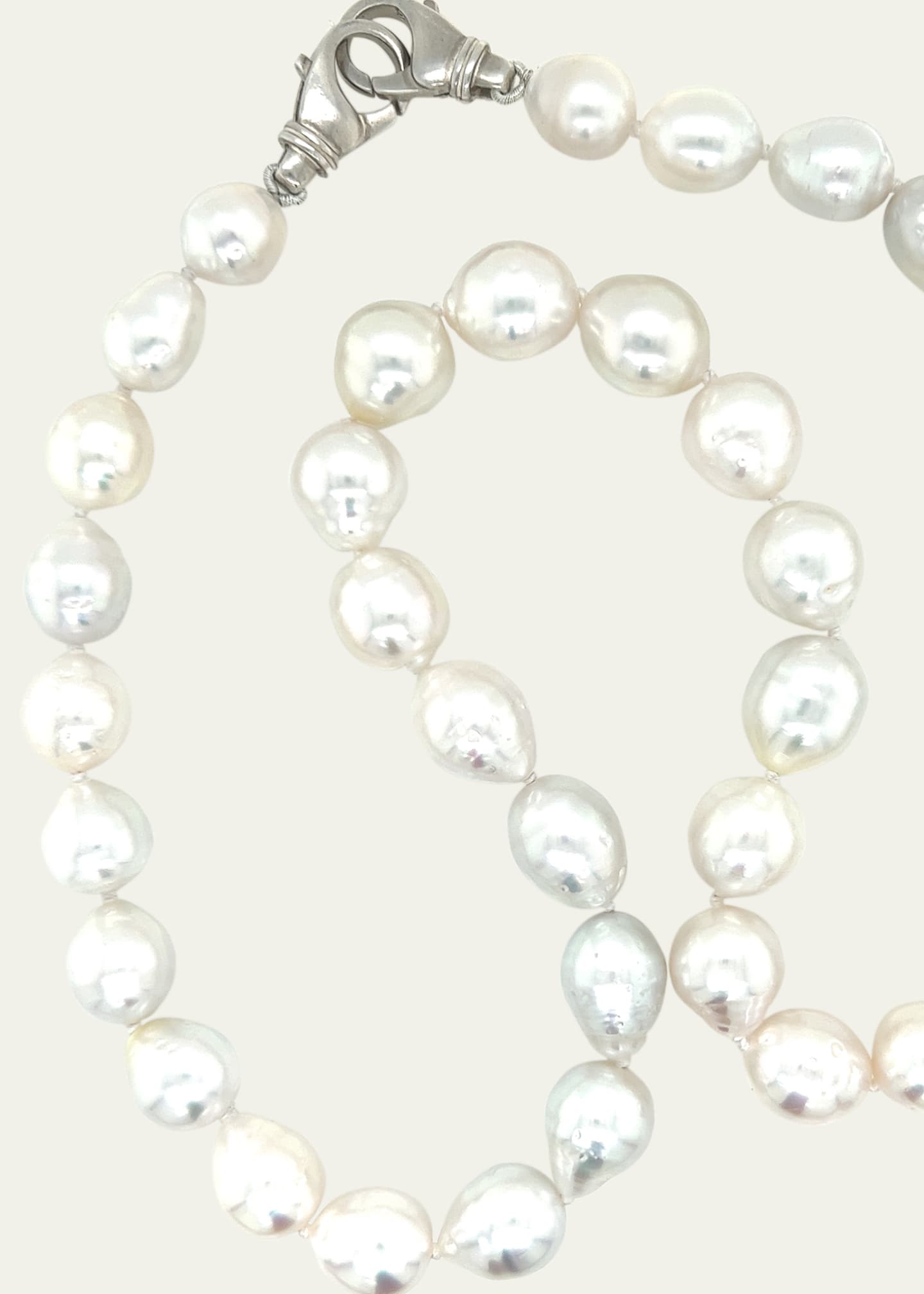 Lois Sasson Design Men's Baroque South Sea Pearl Necklace, 20"L