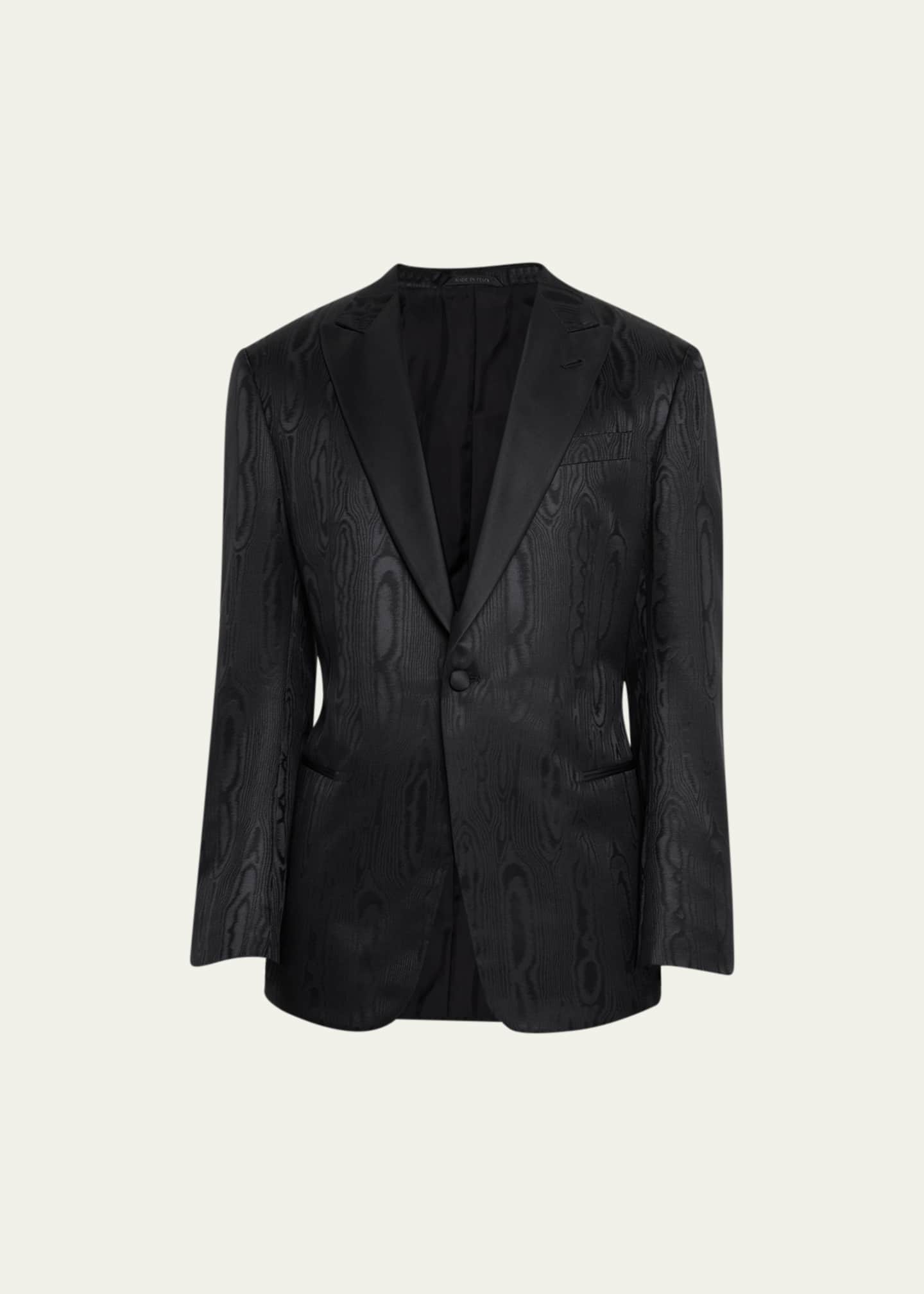 Mens jacquard dinner jacket top