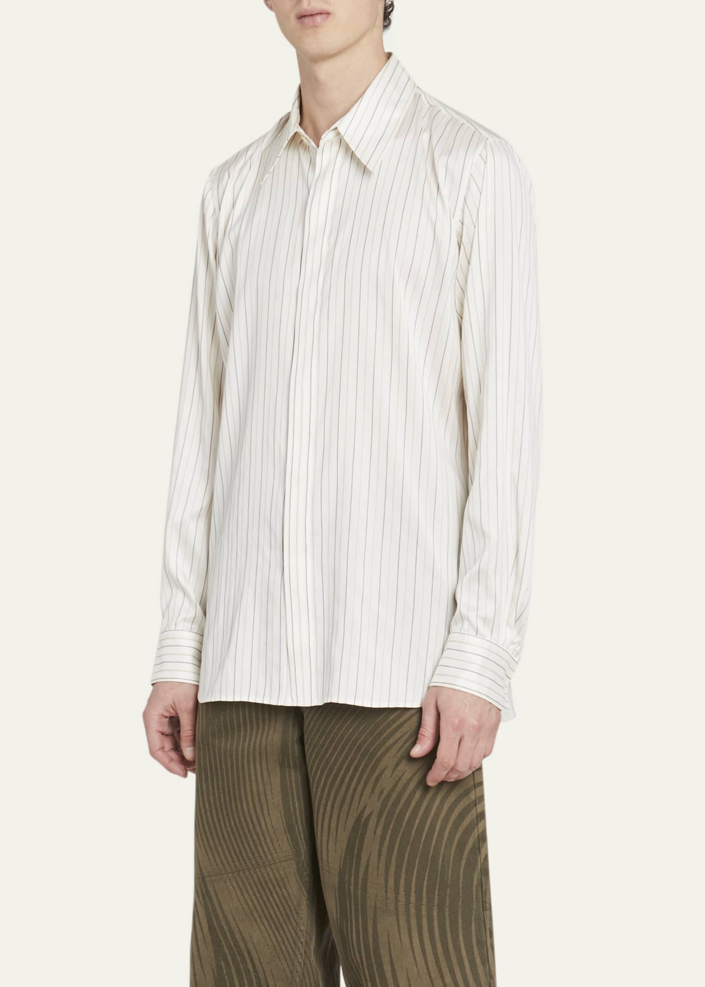 Dries Van Noten Men's Carvie Striped Dress Shirt - Bergdorf Goodman