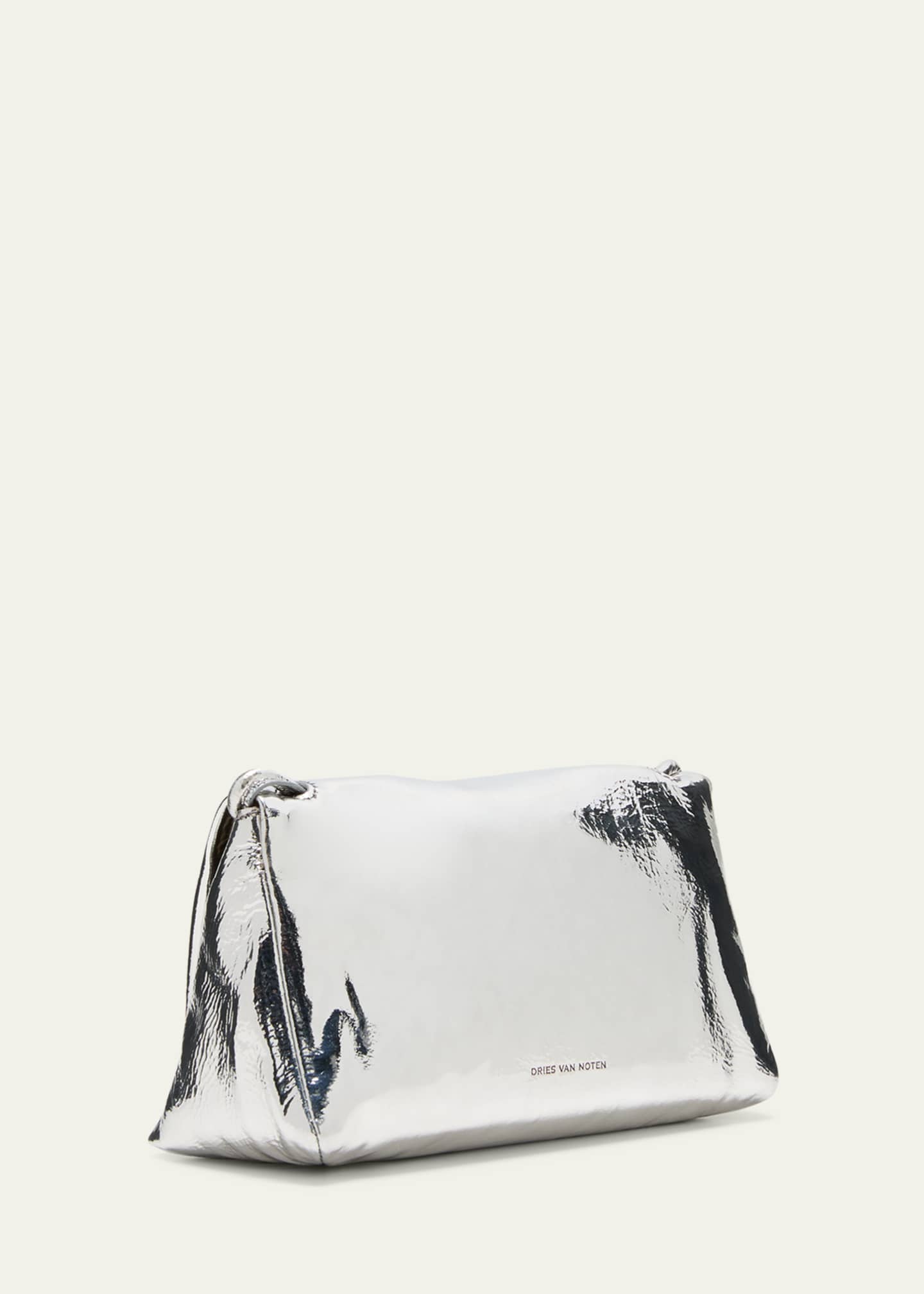 Dries Van Noten Mignon Mini Metallic Leather Shoulder Bag