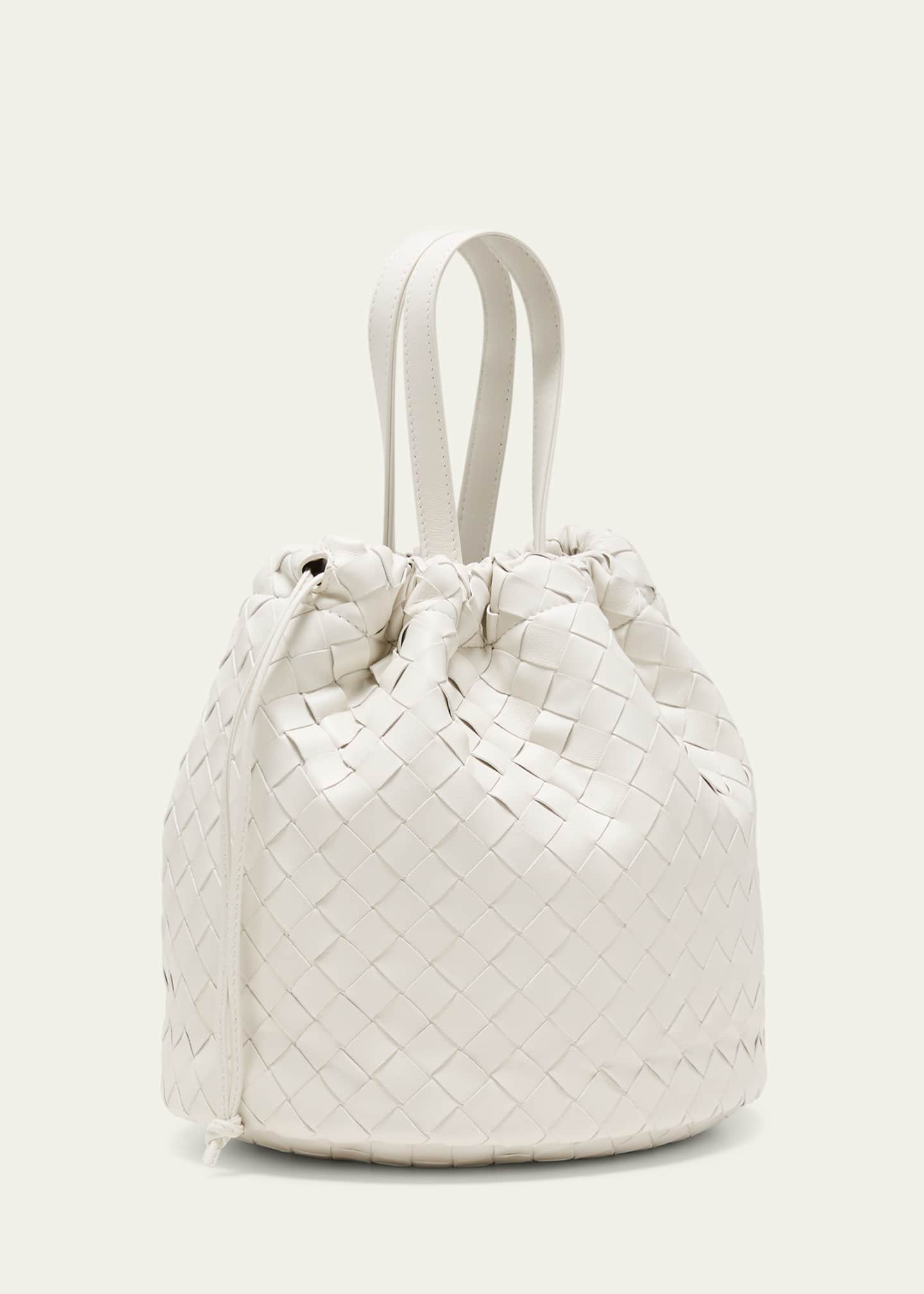 Small white bucket bag top
